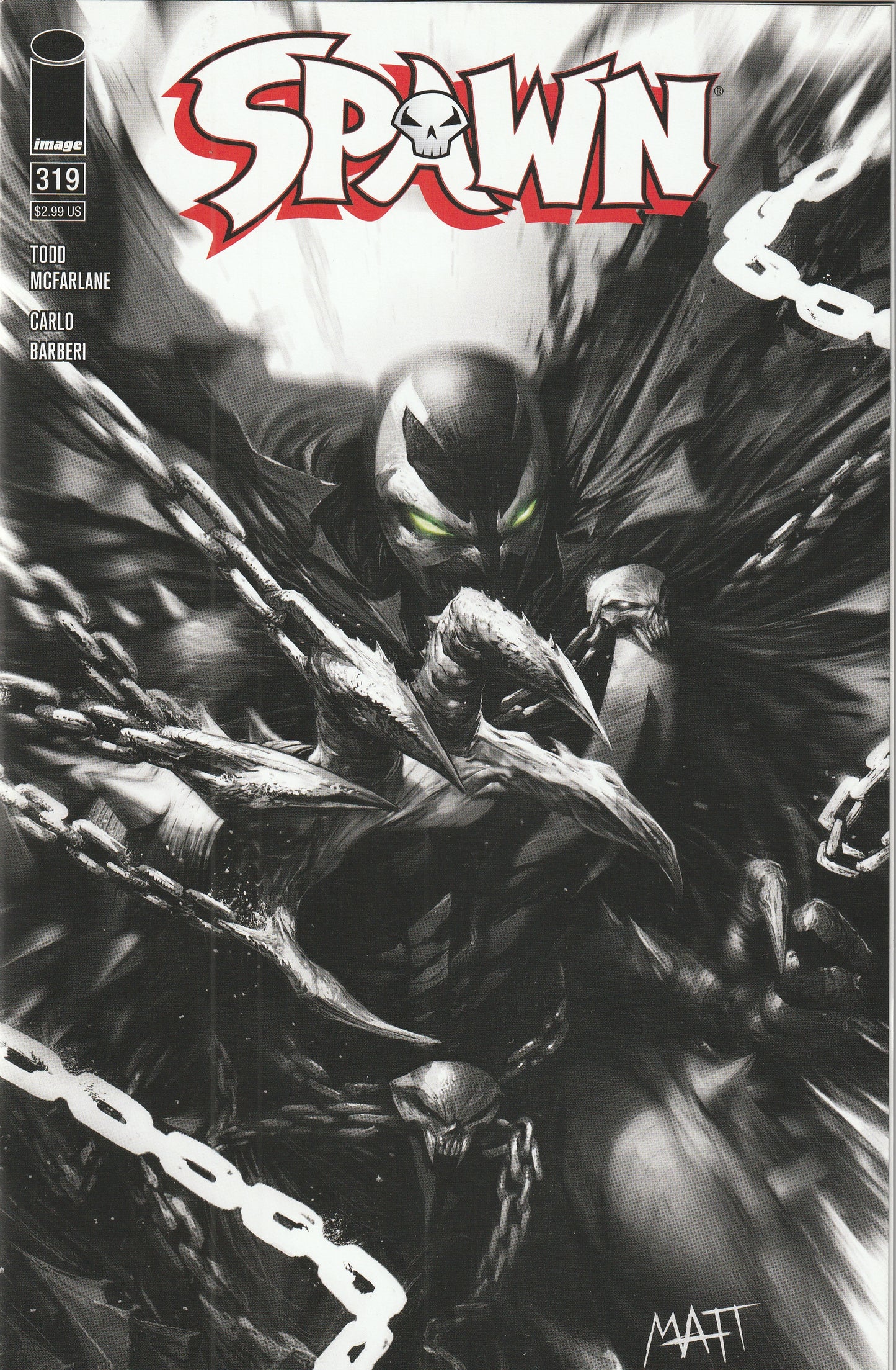 Spawn #319 (2021) - Cover C by Francesco Mattina Variant Cover
