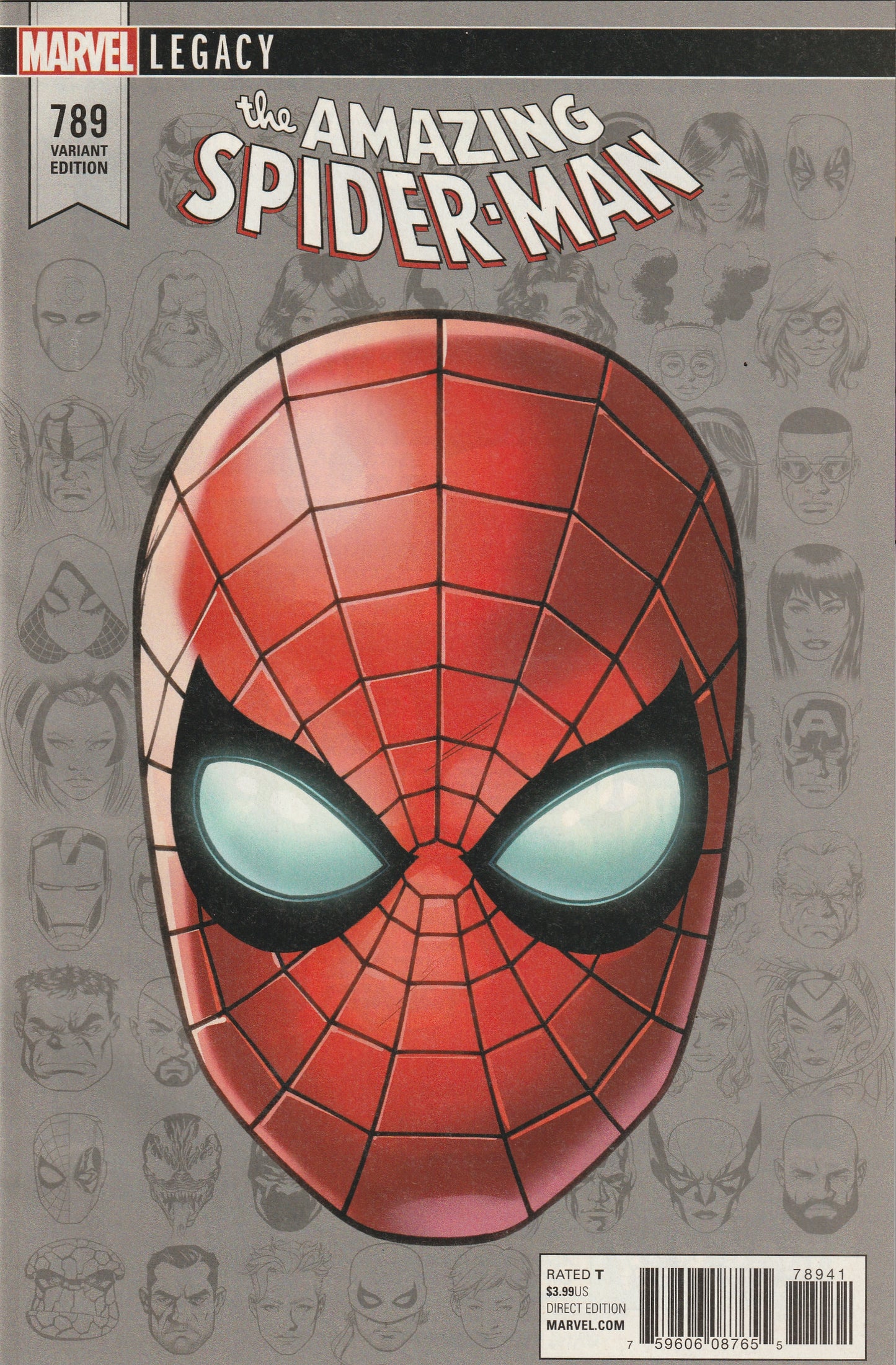Amazing Spider-Man #789 (2017) - Mike McKone Legacy Headshot Variant Cover 1:10 Ratio