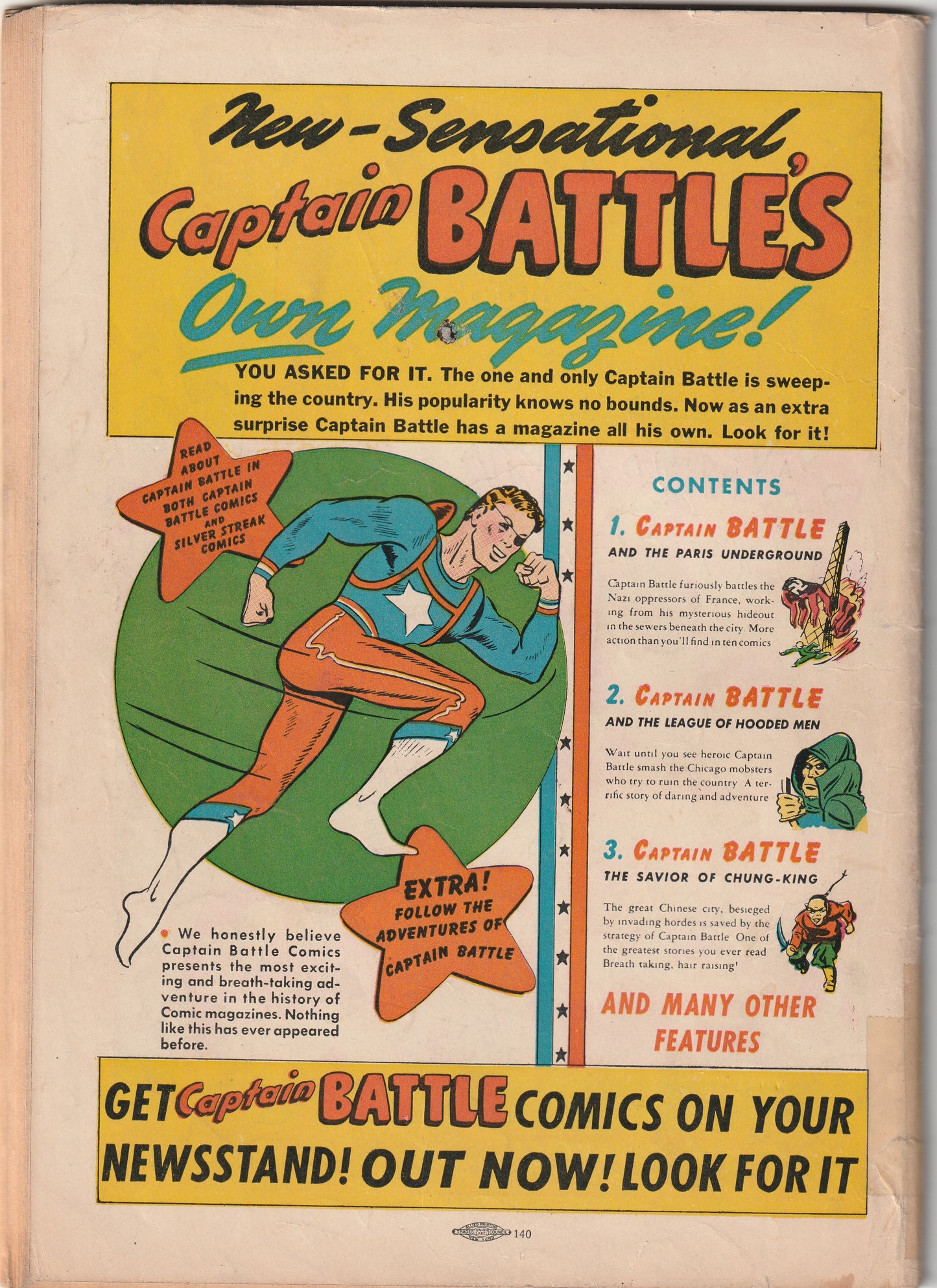 Silver Streak Comics #13 (1941) - Origin of Thun-Dohr