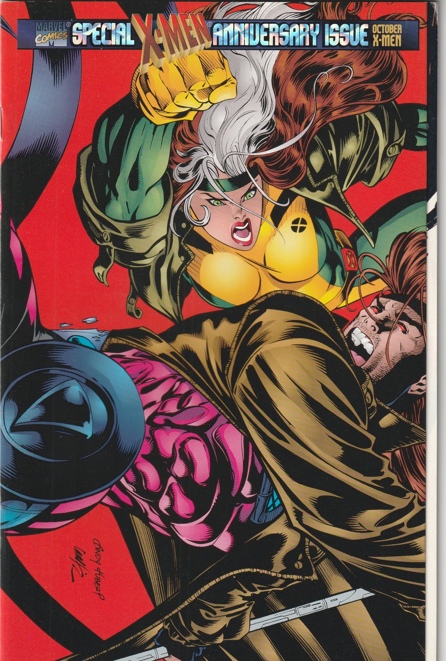 X-Men #45 (1995) - Double Gatefold Prismatic Foil Cover