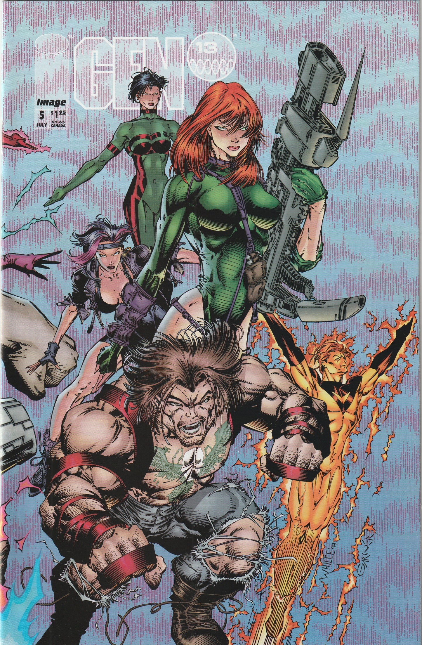 Gen 13 #5 (Volume 1, 1994) - Variant Connecting Cover by Whilce Portacio