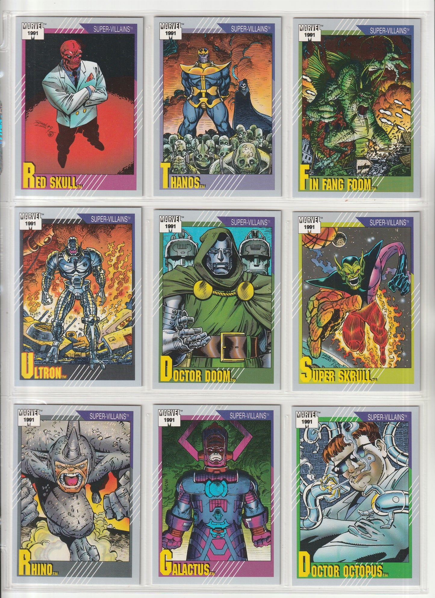 1991 Impel Marvel Universe Series 2 - Complete base set + 4 Holograms