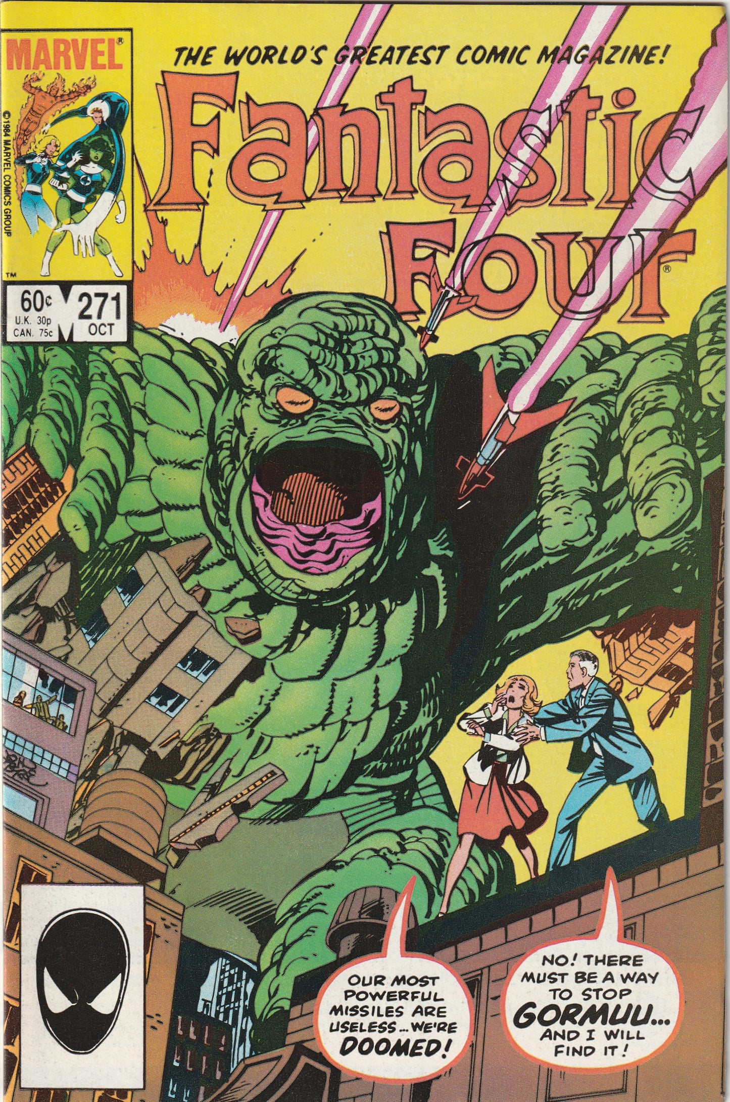 Fantastic Four #271 (1984) - 1st Appearance of Gormuu