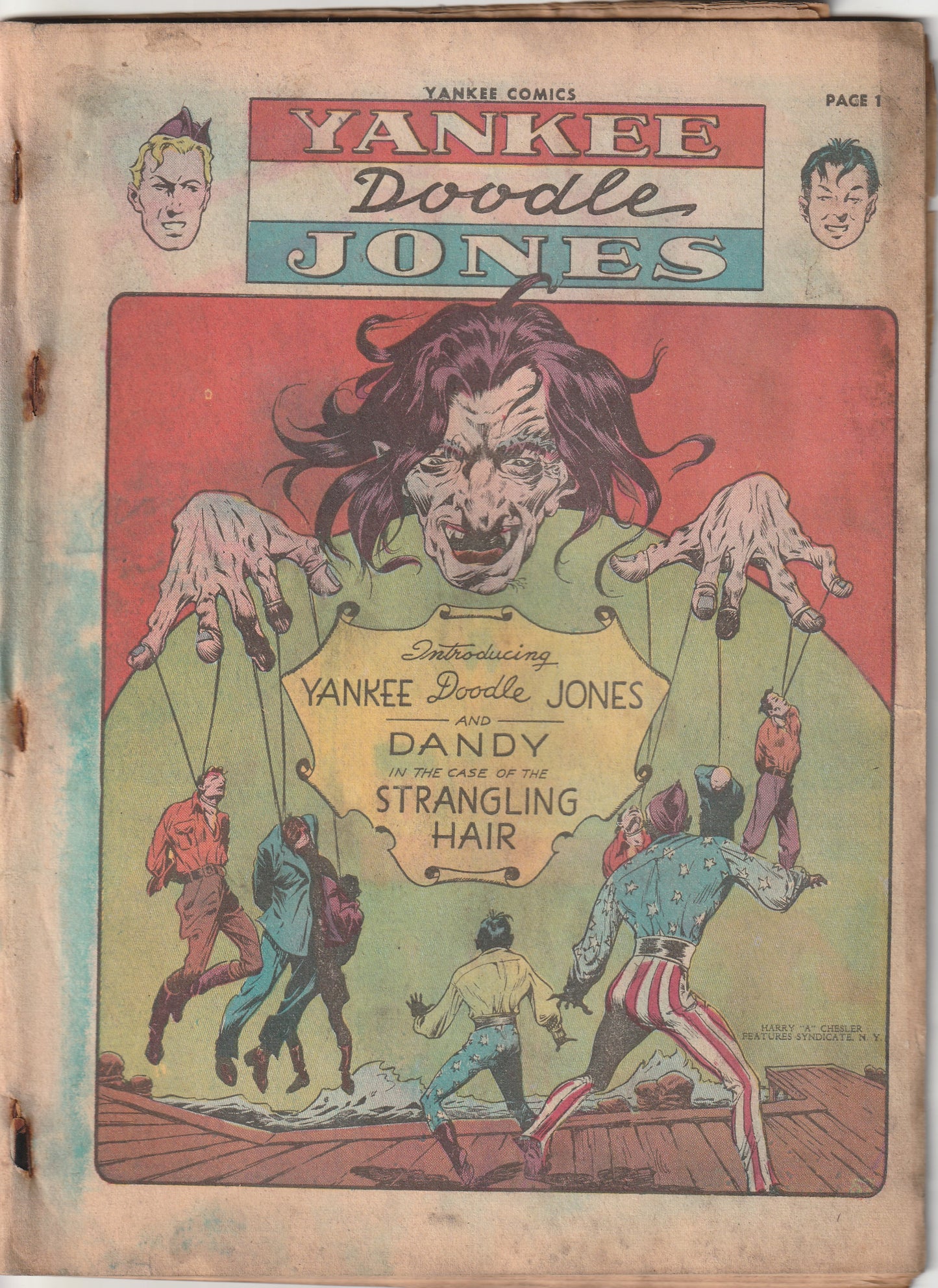Yankee Comics #1 (1941) - Origin Yankee Doodle Jones