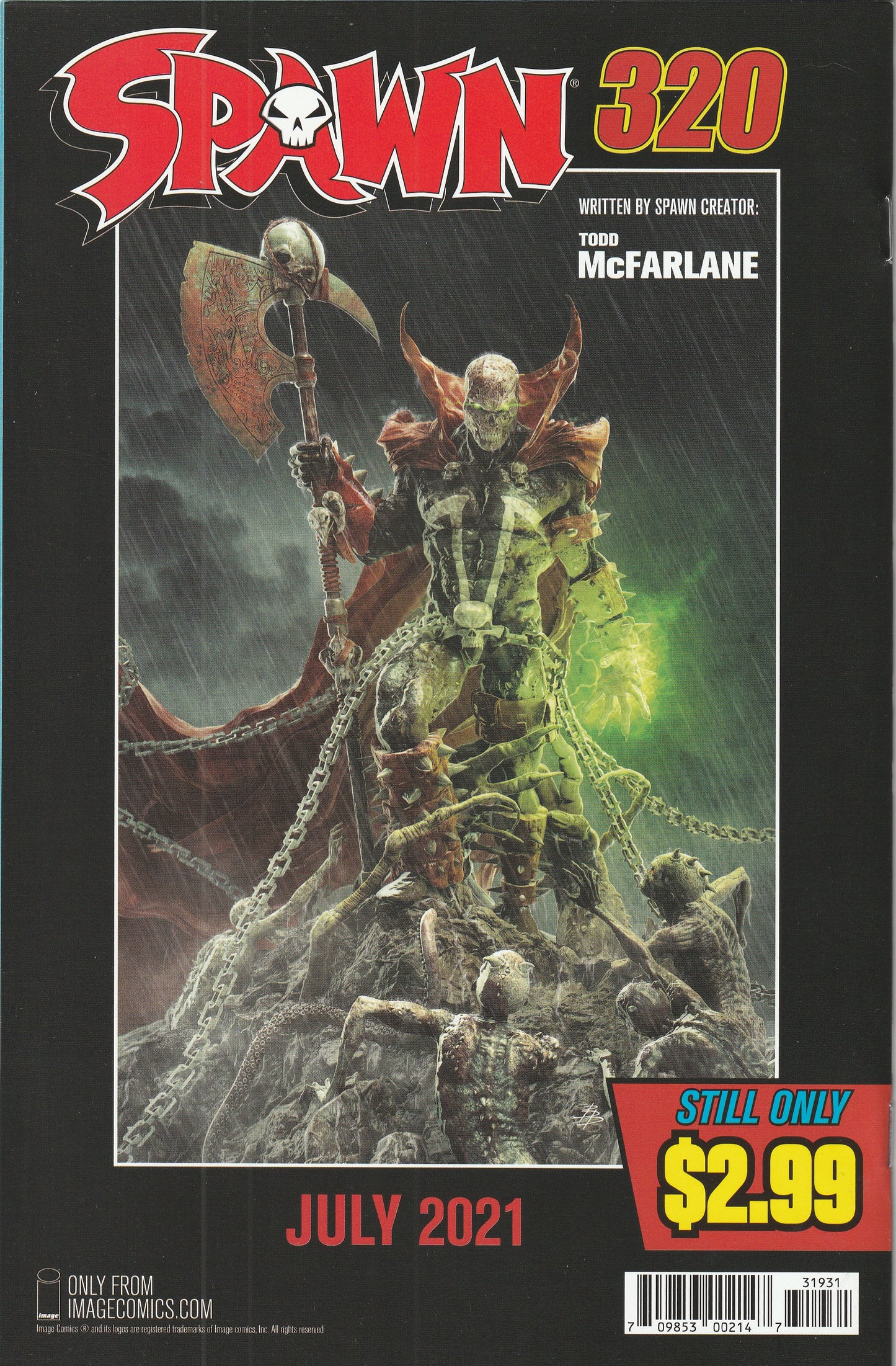 Spawn #319 (2021) - Cover C by Francesco Mattina Variant Cover