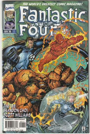 Fantastic Four #1 (1996) - Heroes Reborn - Jim Lee