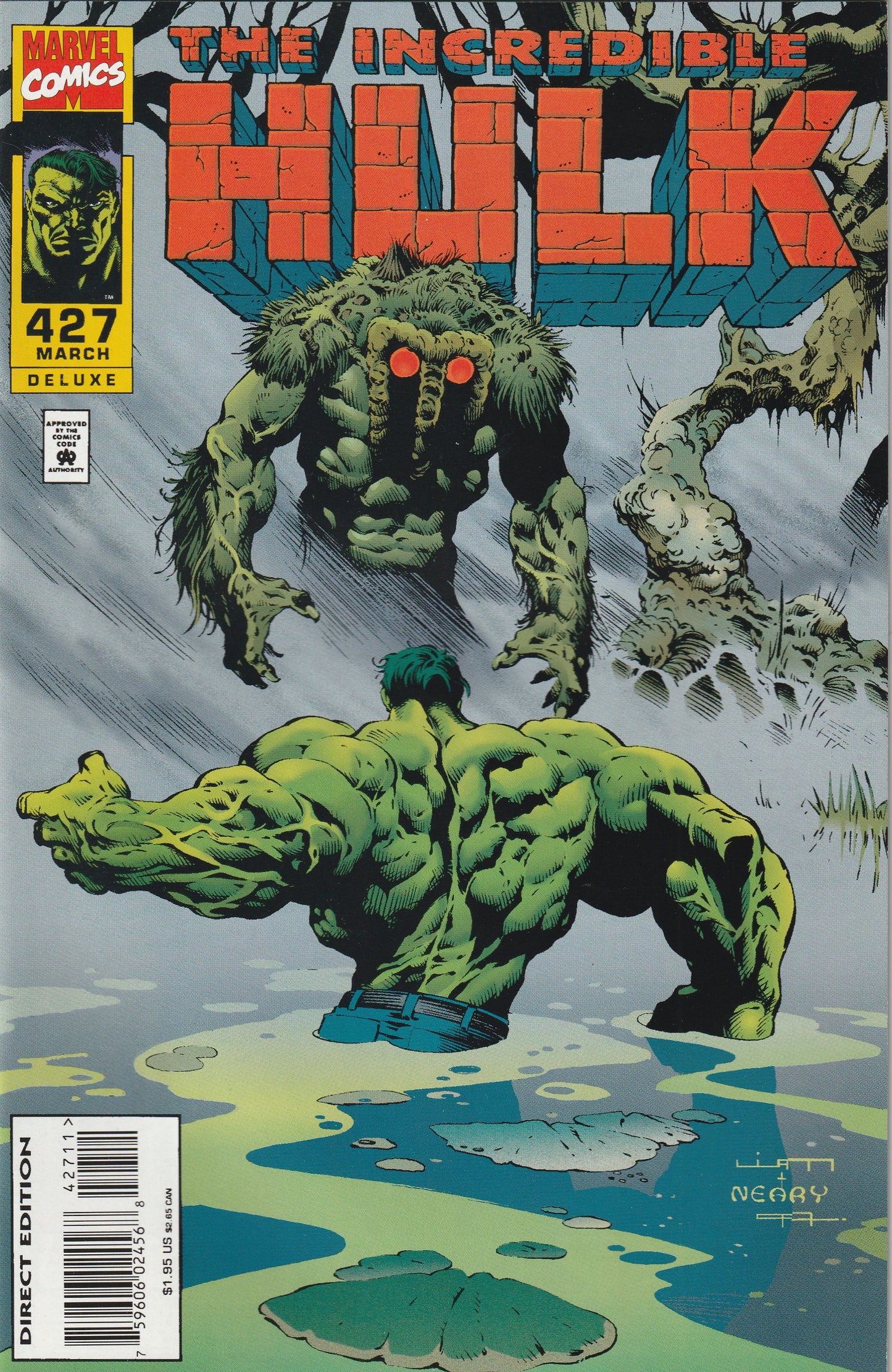 Incredible Hulk #427 (1995) - Deluxe Man-Thing appearance