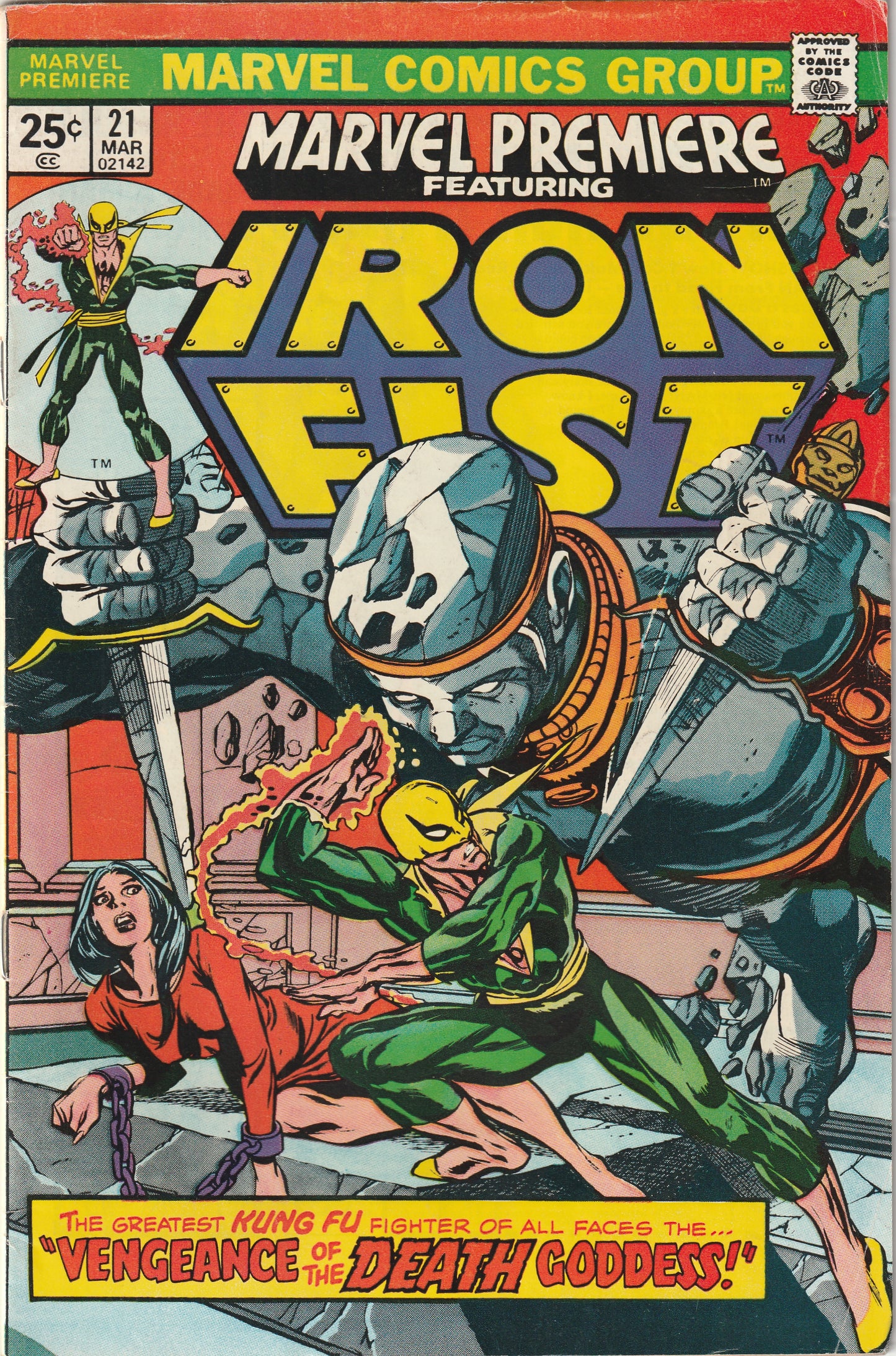 Marvel Premiere #21 (1975) Featuring Iron Fist - 1st Appearance of MISTY KNIGHT