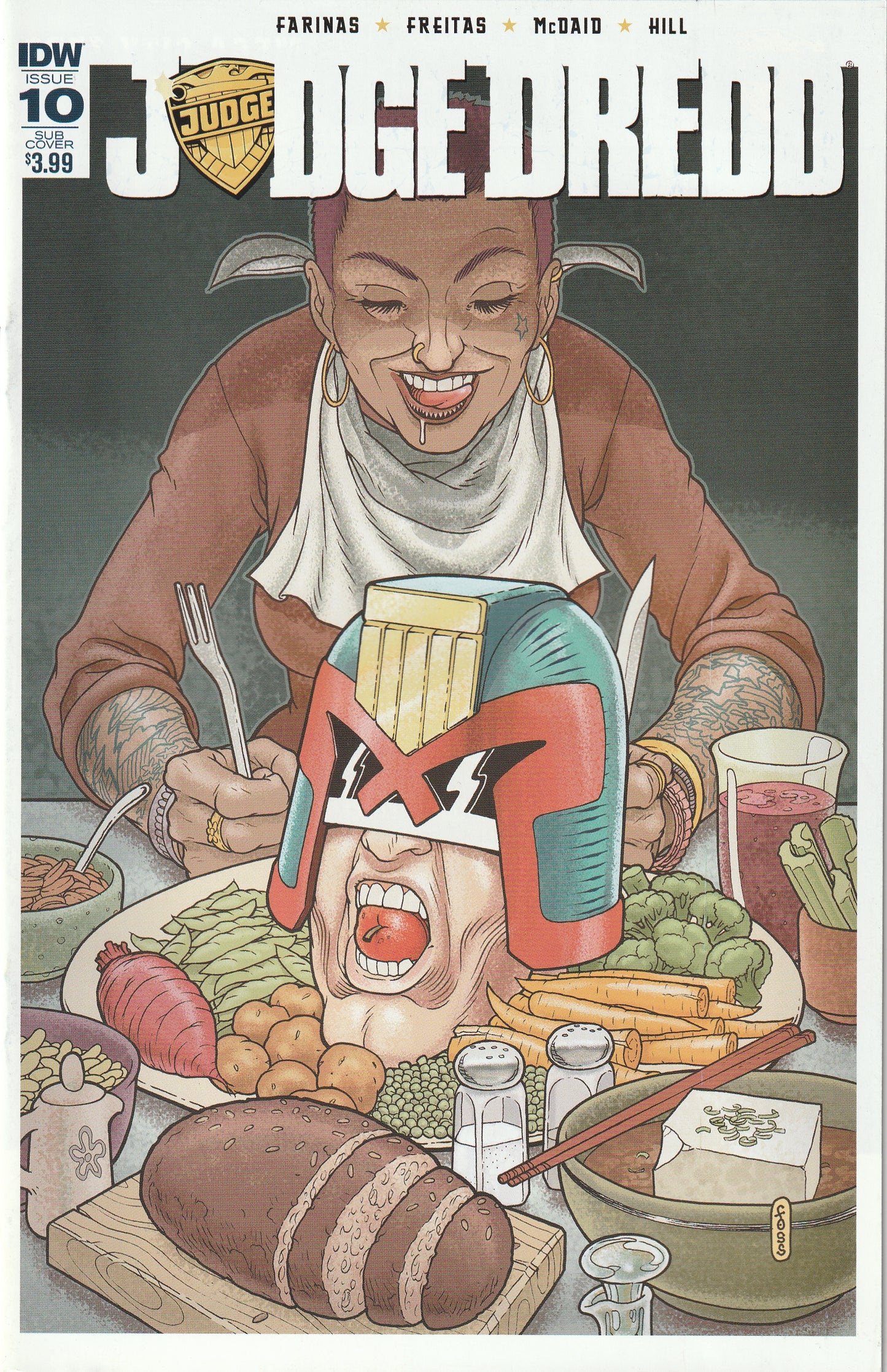 Judge Dredd #10 (2016) - Langdon Foss Subscription Variant Cover
