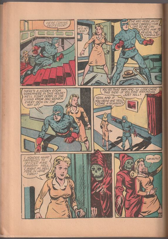 Blue Beetle #14 (1942) - Joe Kubert art