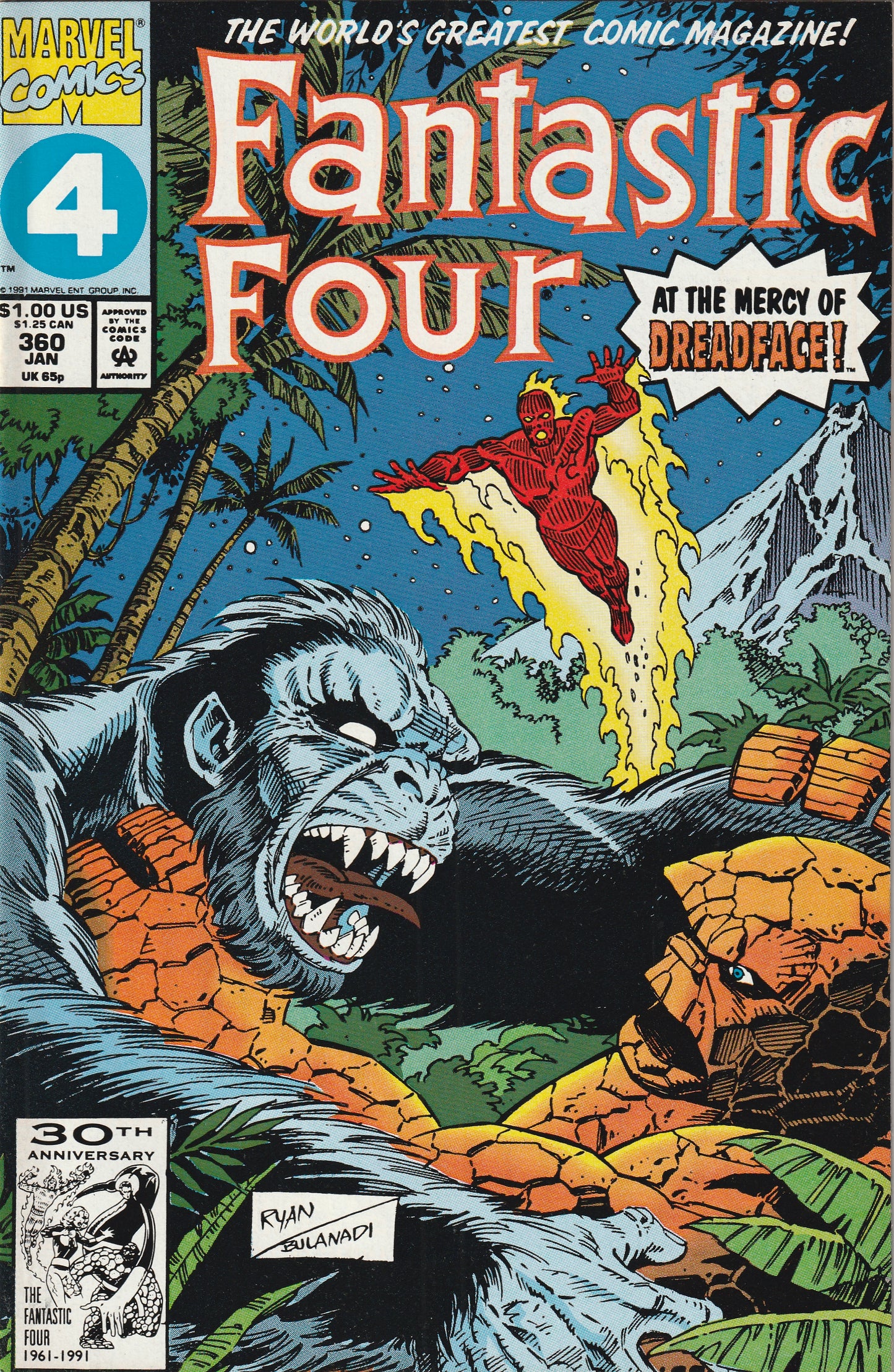 Fantastic Four #360 (1992) - 1st Appearance of Dreadface
