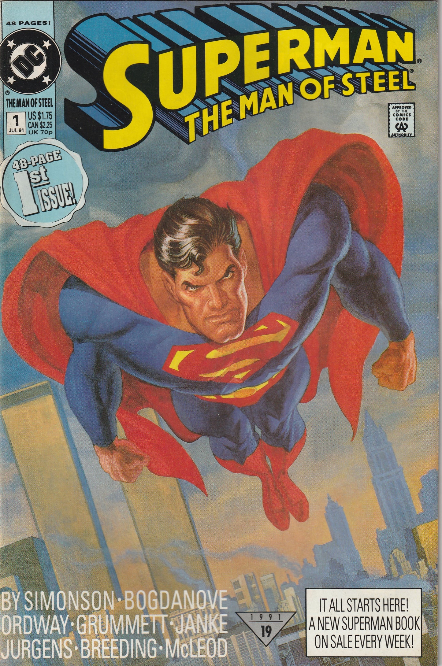 Superman: The Man of Steel #1 (1991)