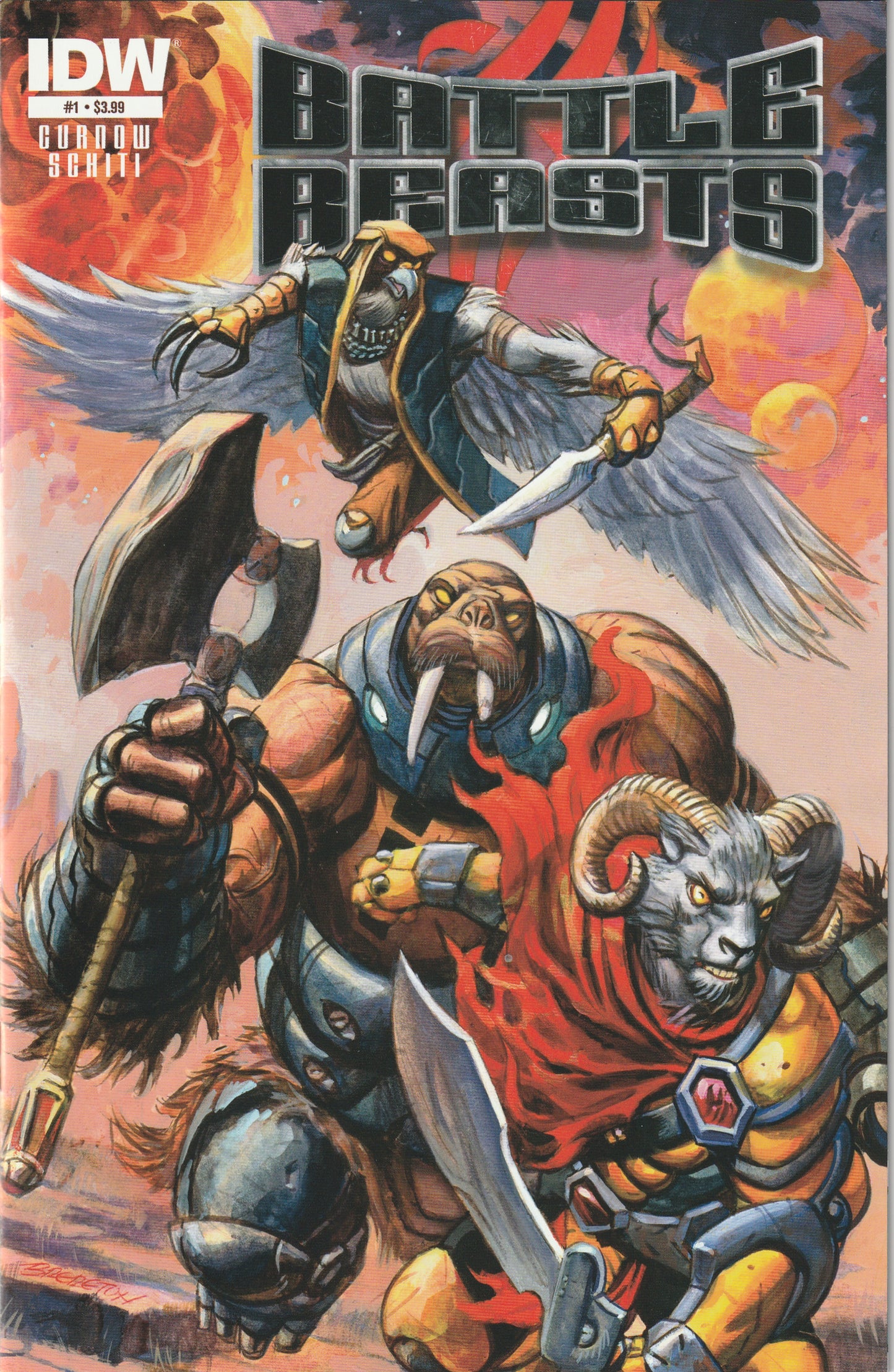 Battle Beasts (2012) - 4 issue mini series