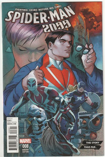 Spider-Man 2099 (Volume 3) #8 (2016) - Variant Story Thus Far Cover