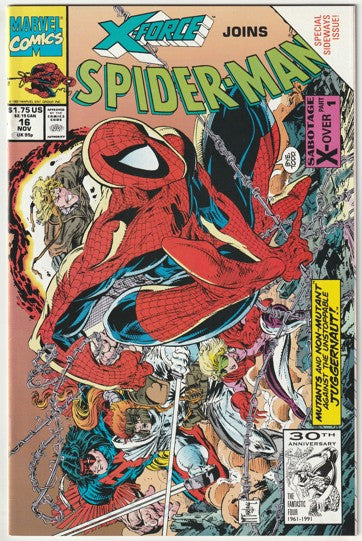 Spider-Man #16 (1991) - Final Issue By Todd McFarlane for Marvel Comics