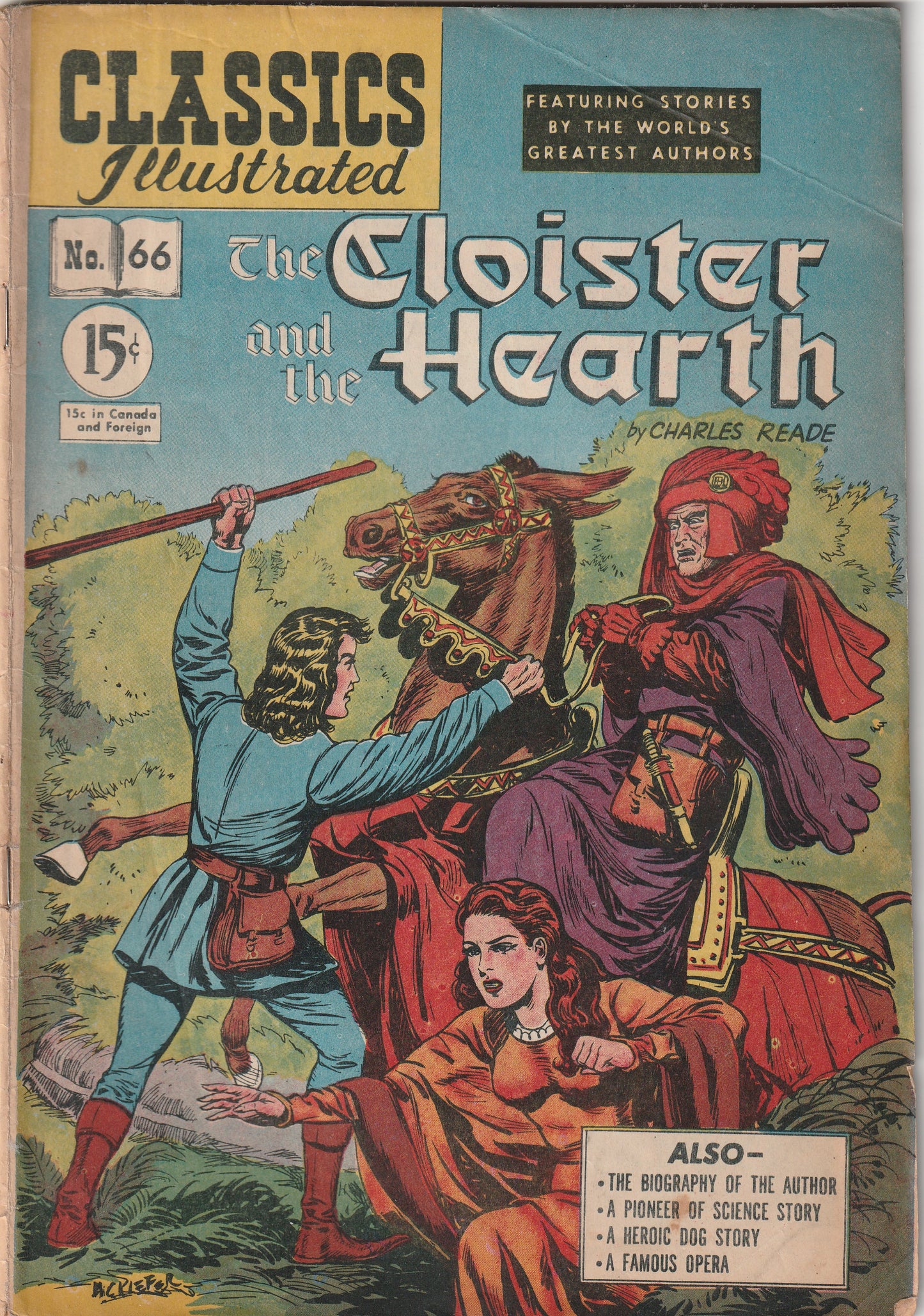 Classics Illustrated #66 - The Cloister and the Hearth (1st & only printing, 1950)