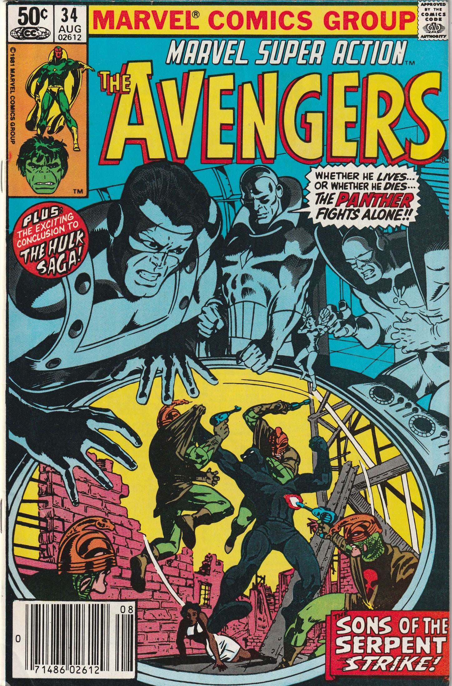 Marvel Super Action #34 (1981) Starring The Avengers