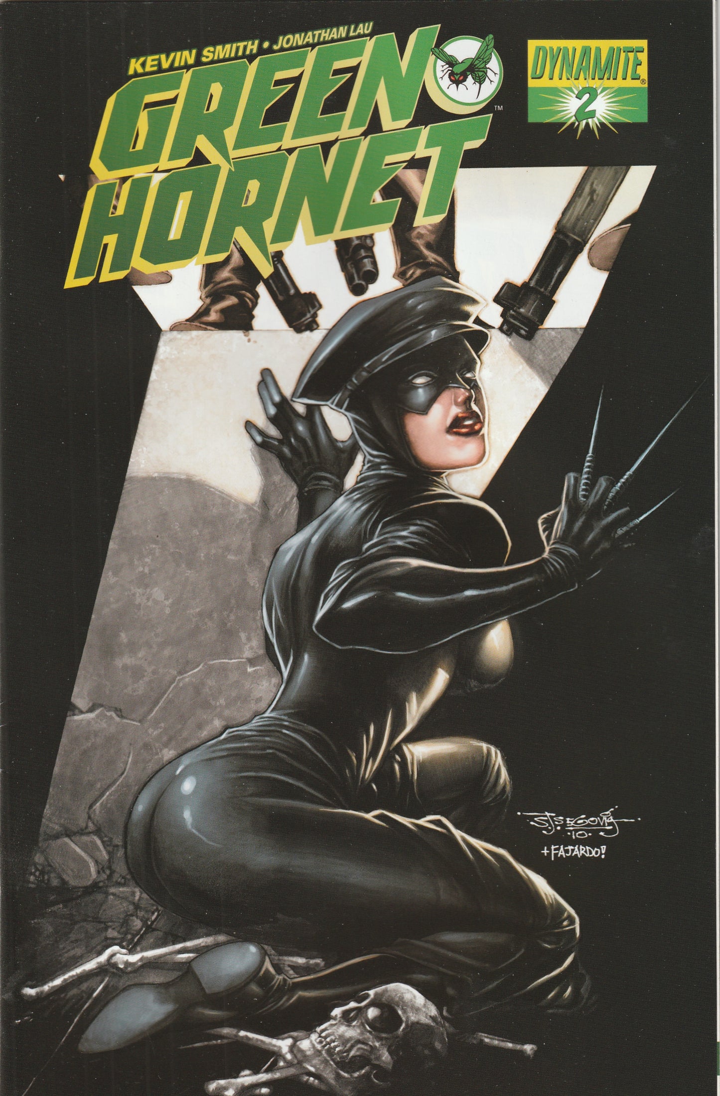 Green Hornet #2 (2010) - Kevin Smith, Stephen Segovia Cover