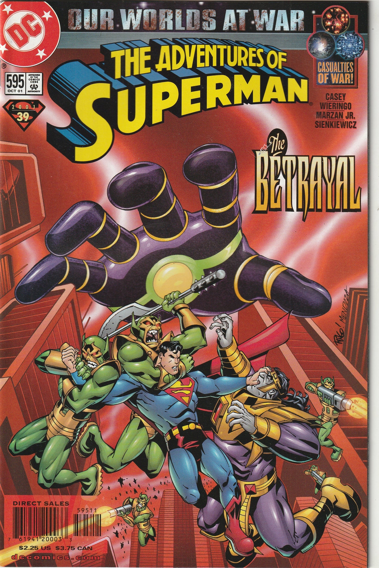 Adventures of Superman #595 (2001) - Our Worlds at War