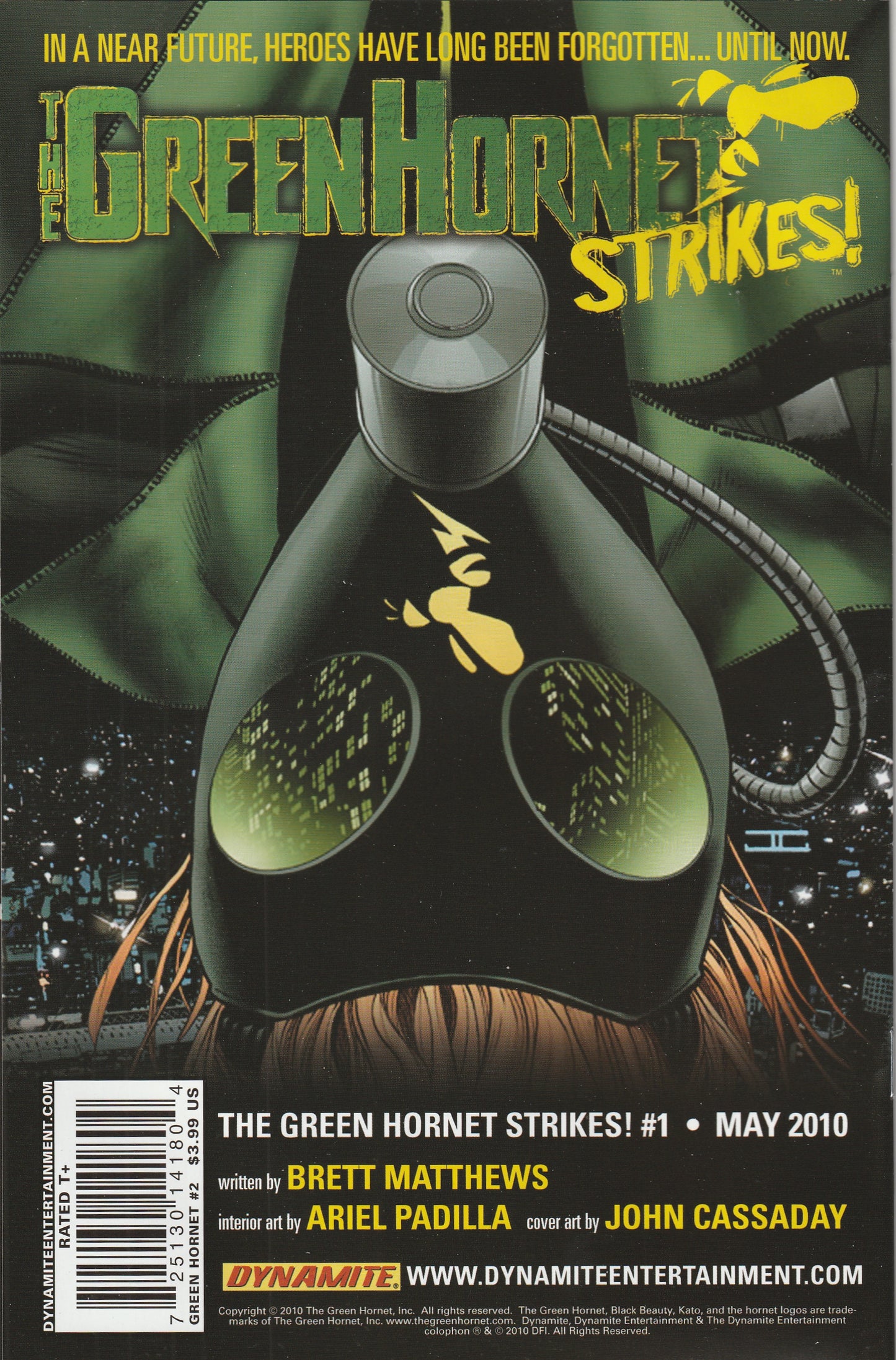 Green Hornet #2 (2010) - Kevin Smith, Stephen Segovia Cover