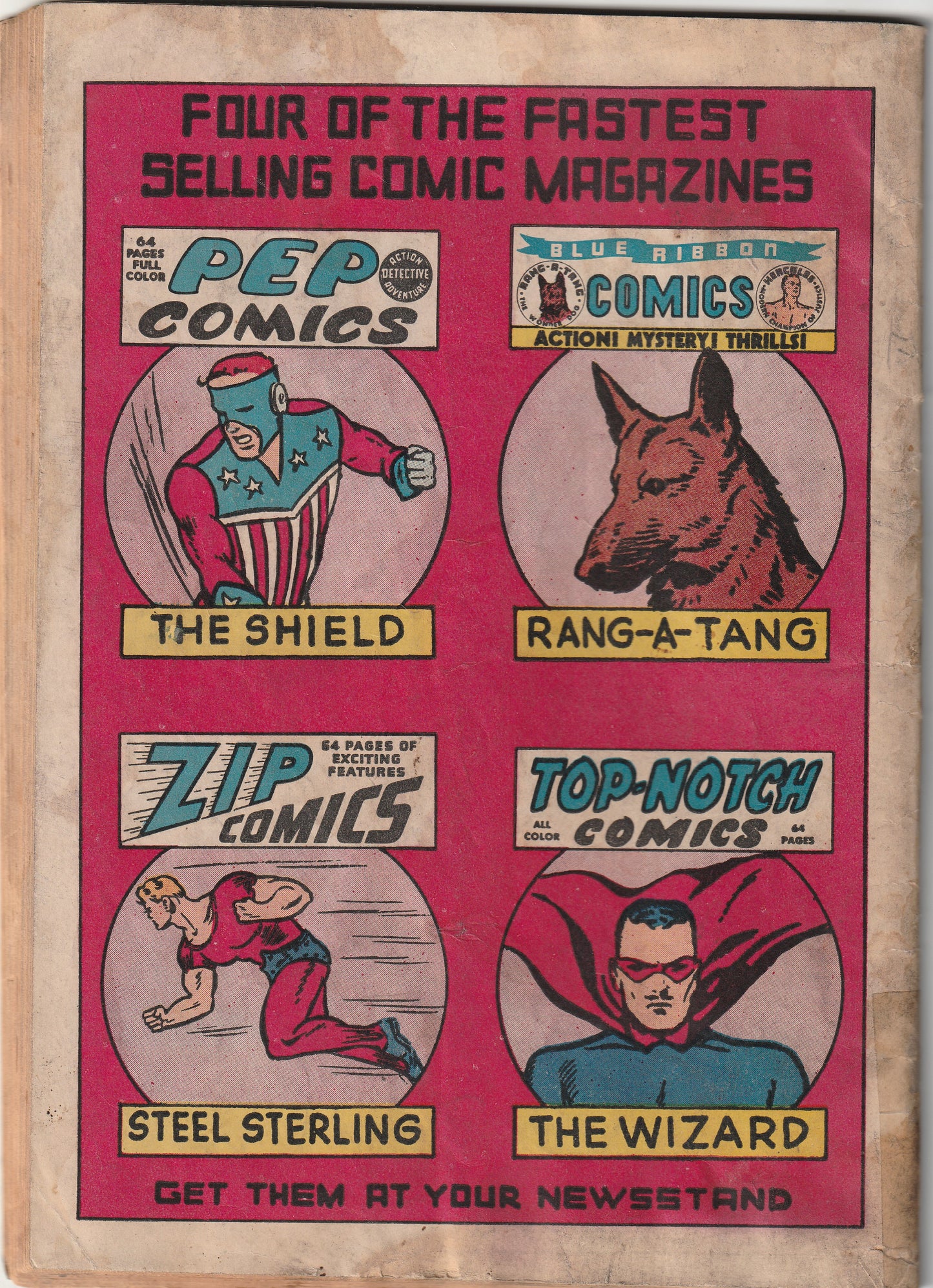 ZIP Comics #6 (1940) - Charles Biro cover