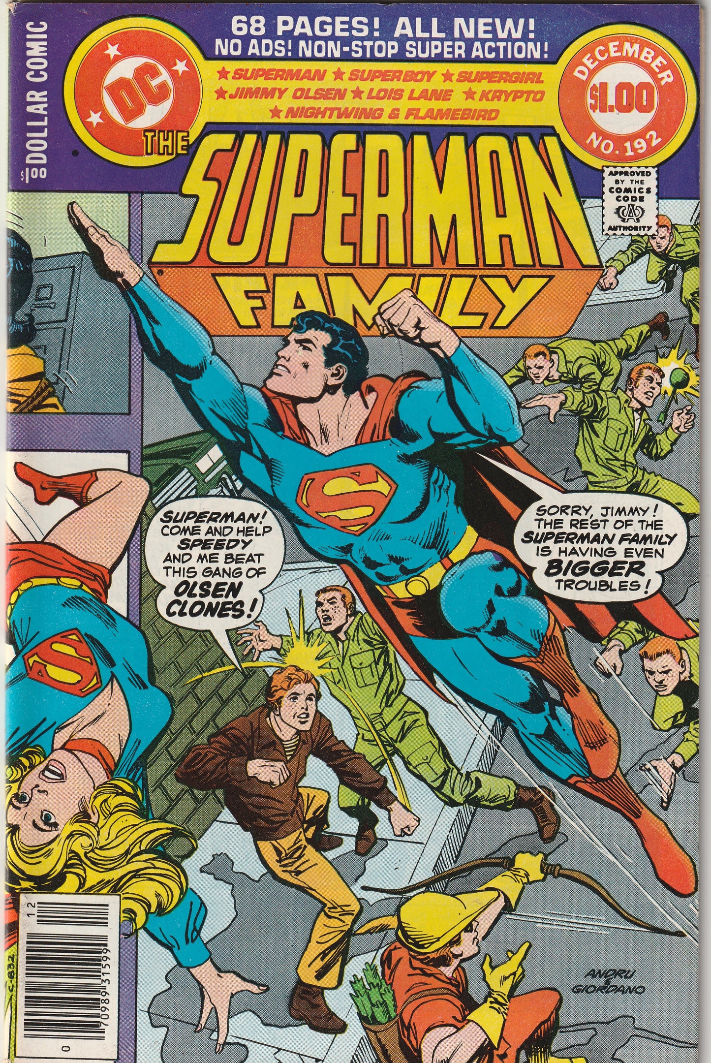 Superman Family #192 (1978) Giant 68 pages, 1st Appearance of Statis