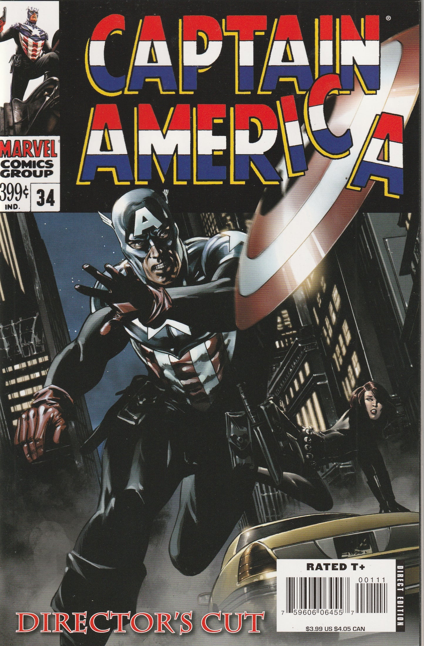 Captain America #34 (2008) - 1st Appearance of Bucky as Captain America, Directors Cut