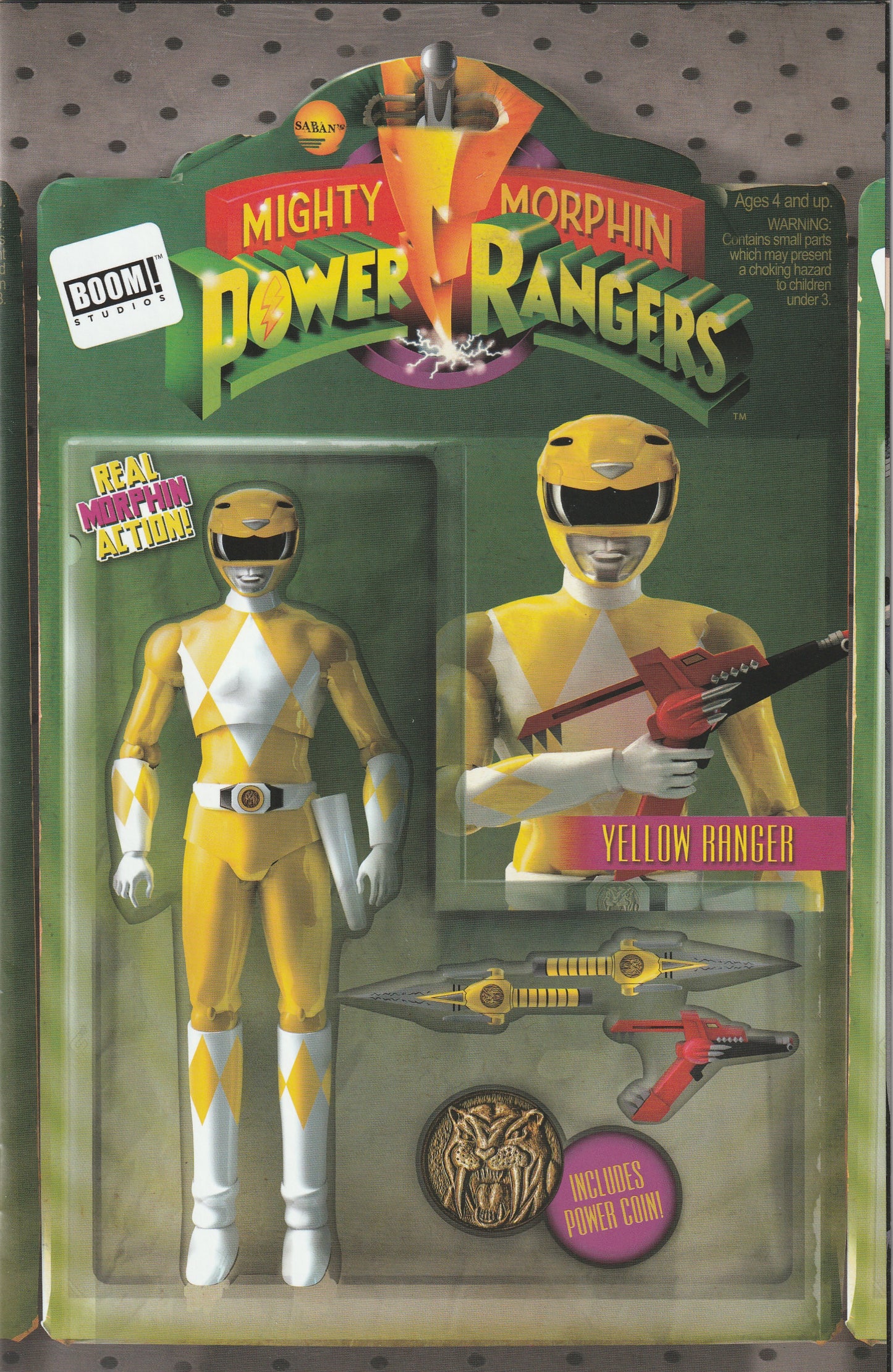Mighty Morphin Power Rangers #5 (2016) - David Ryan Robinson Action Figure Variant Cover