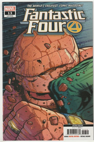 Fantastic Four #13 (LGY #658, Volume 6, 2019) - Sean Izaakse Second Printing Variant Cover