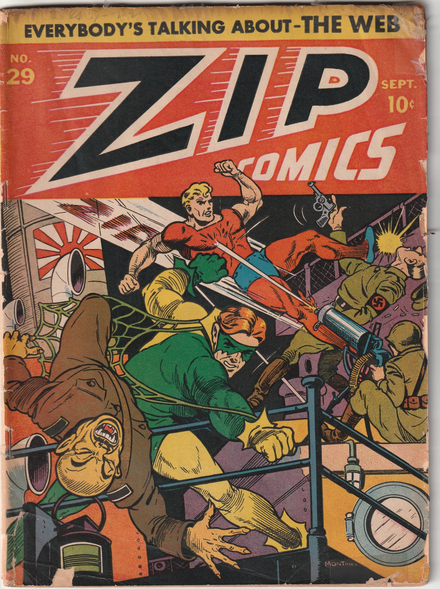 ZIP Comics #29 (1942) - The Hyena appearance