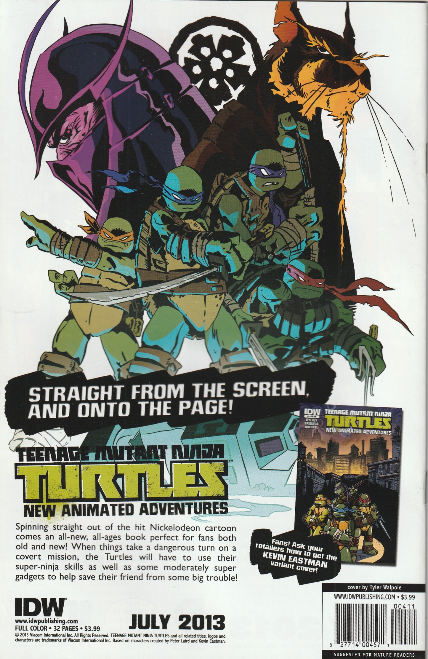 Teenage Mutant Ninja Turtles Villains Micro Series #4 Alopex (2013)