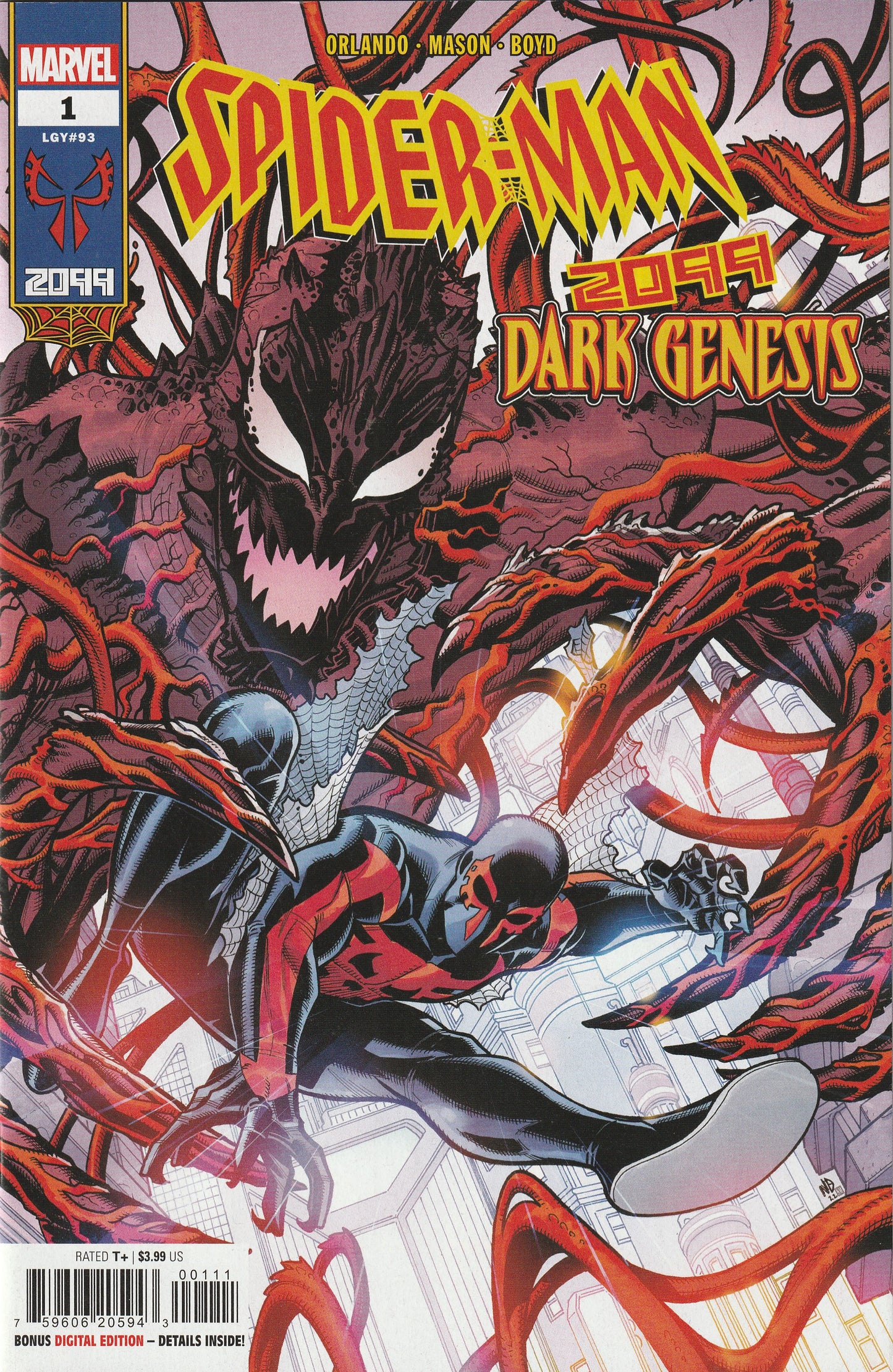 Spider-Man 2099: Dark Genesis #1 (LGY #93, 2023)