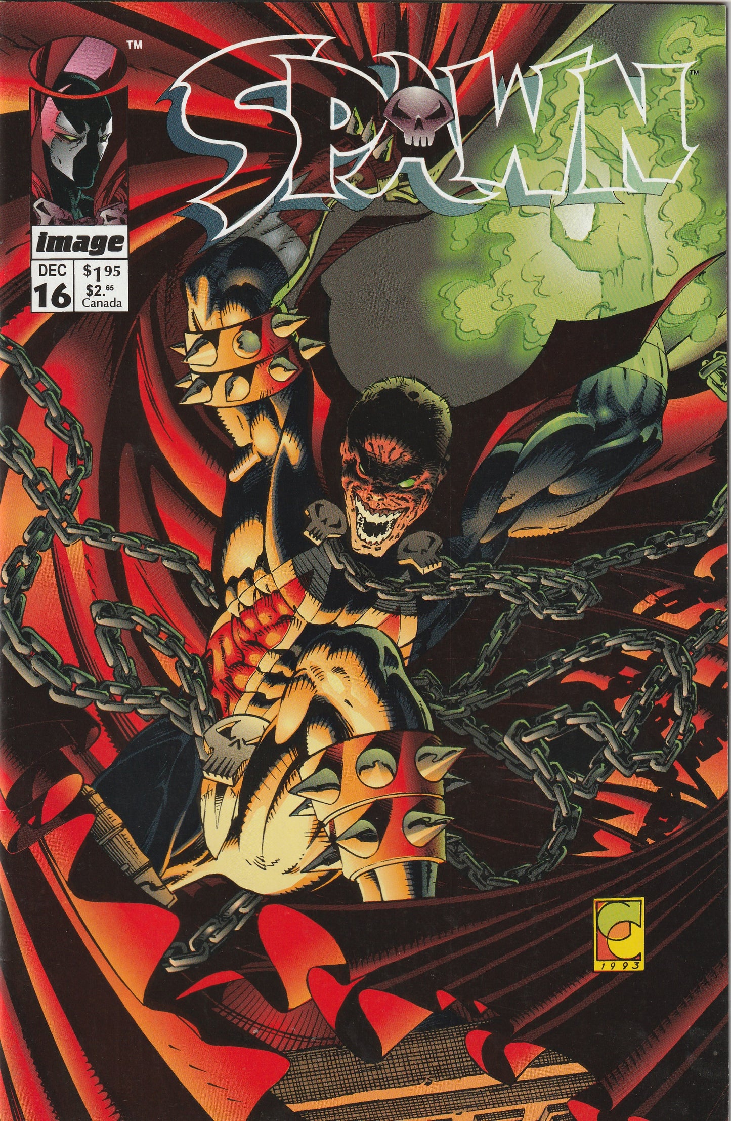 Spawn #16 (1993) - Cameo of Anti-Spawn, 1st Greg Capullo Spawn