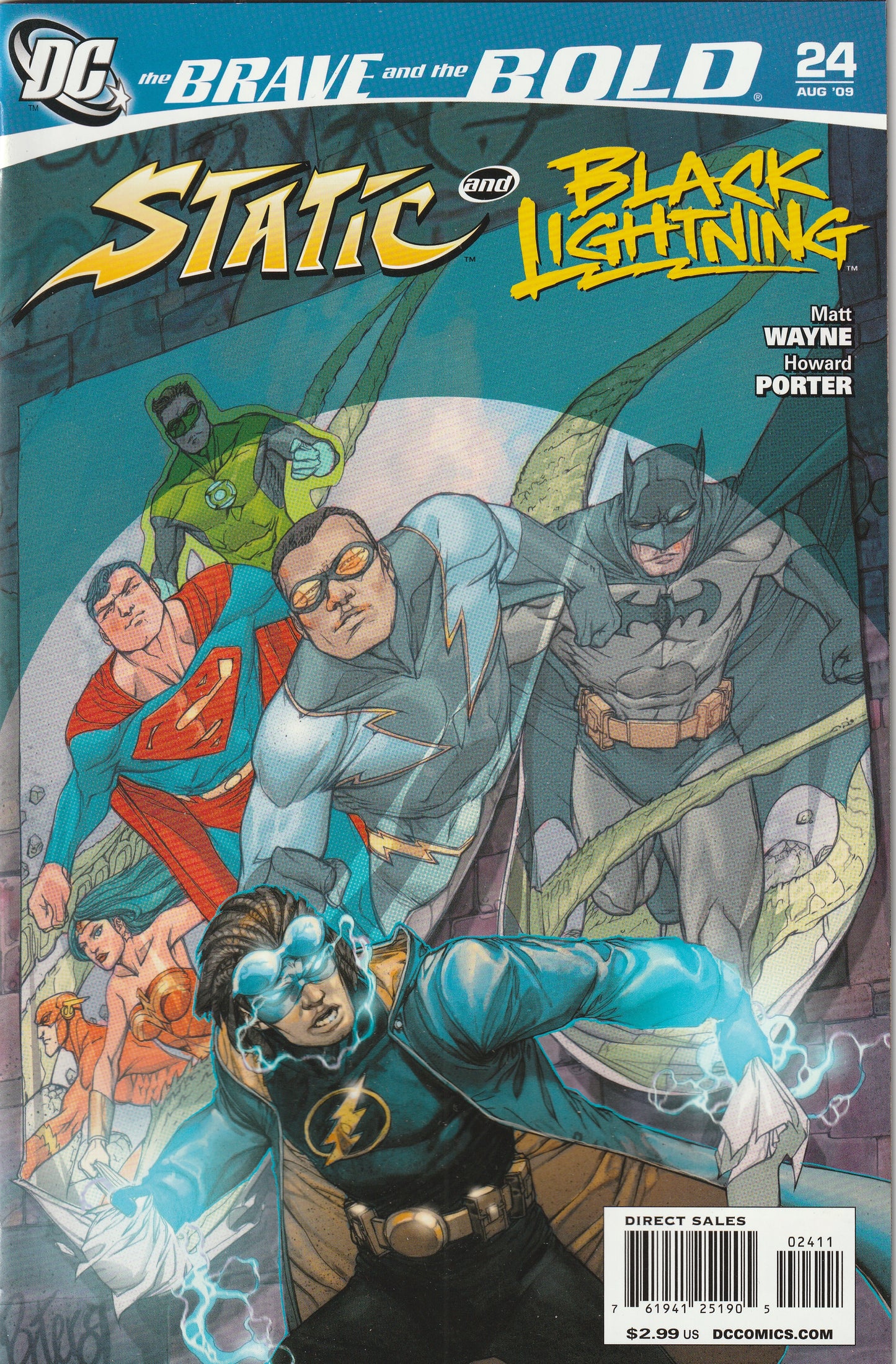 Brave and the Bold #24 (2009) - Static & Black Lightning