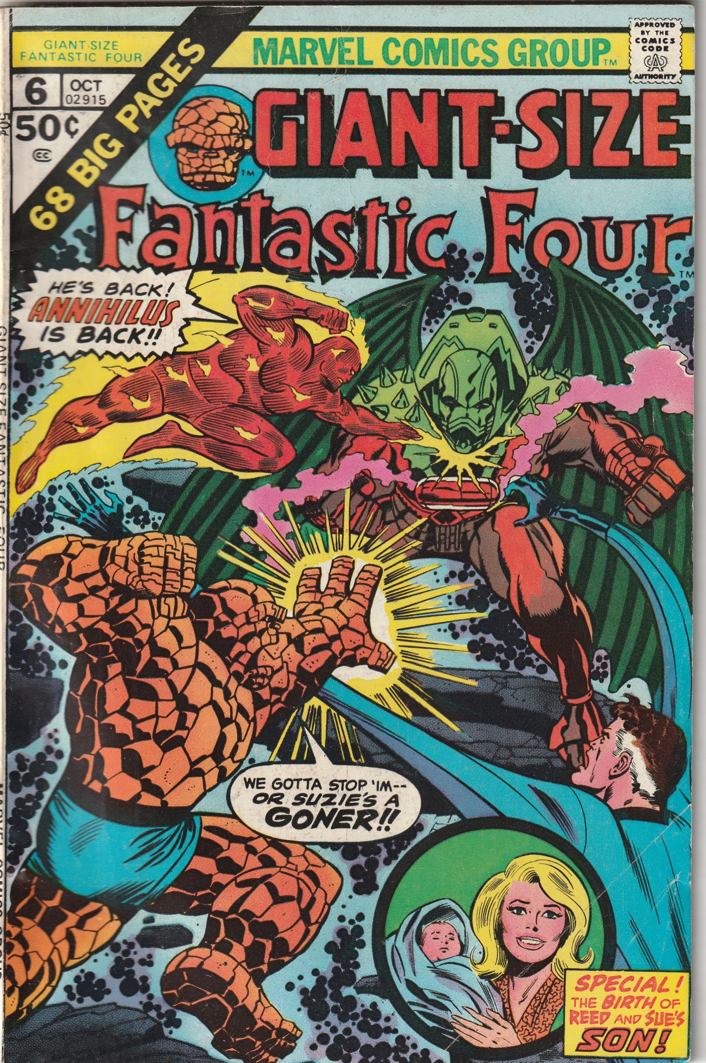 Giant Size Fantastic Four #6 (1975) - Reprints Annual #6