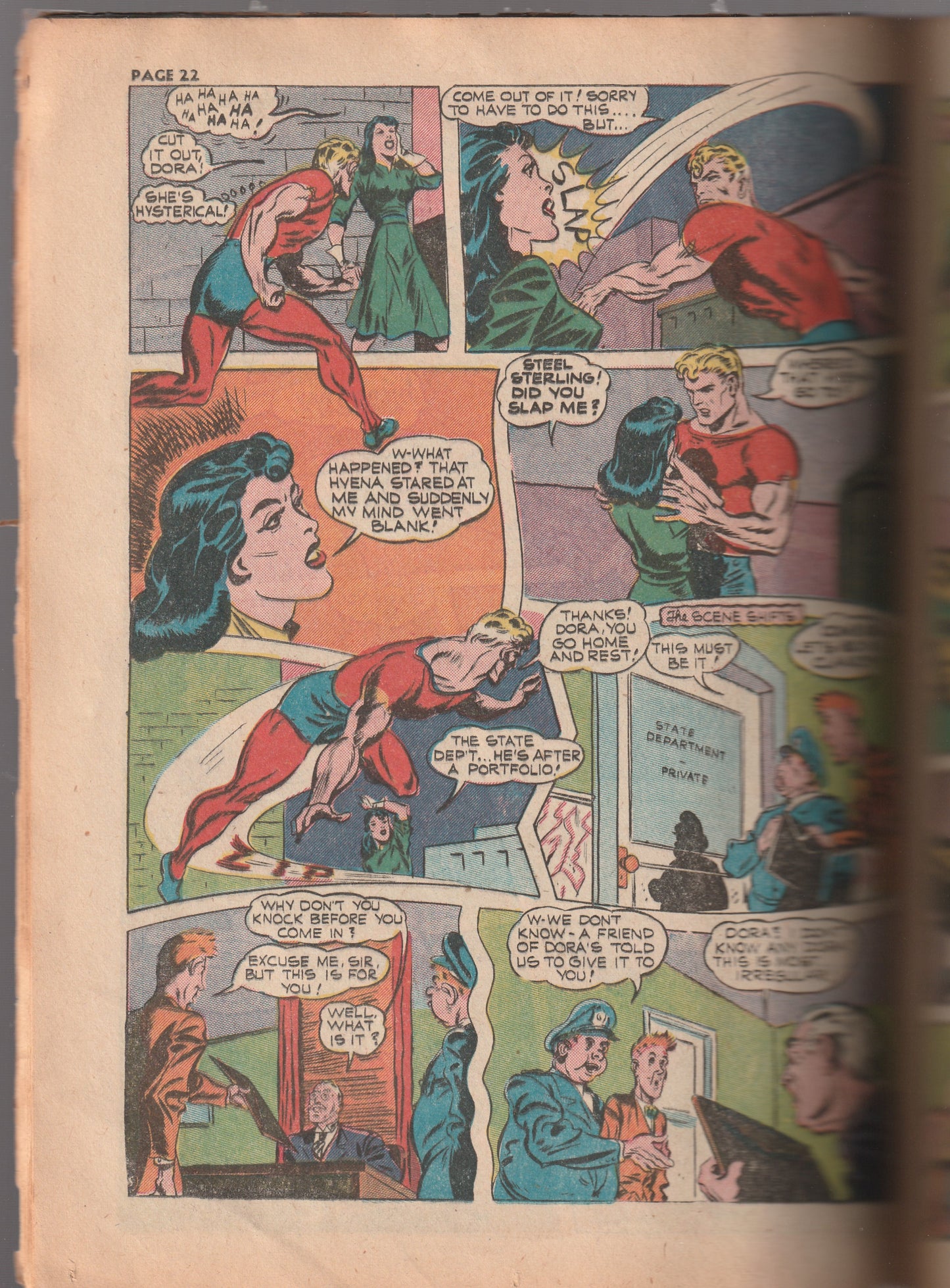 ZIP Comics #29 (1942) - The Hyena appearance