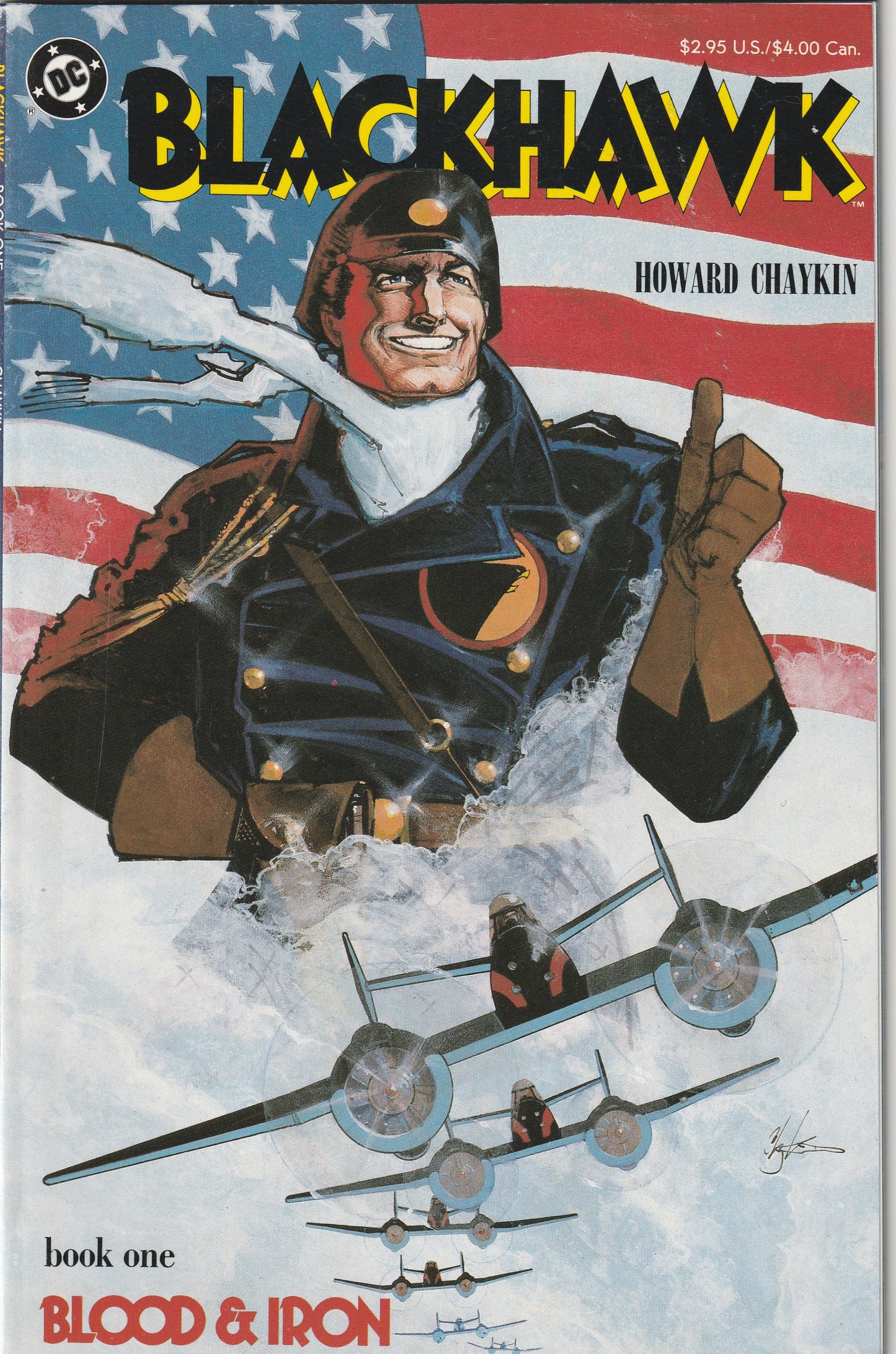 Blackhawk (1988) - Complete 3 issue mini-series - Howard Chaykin story and art
