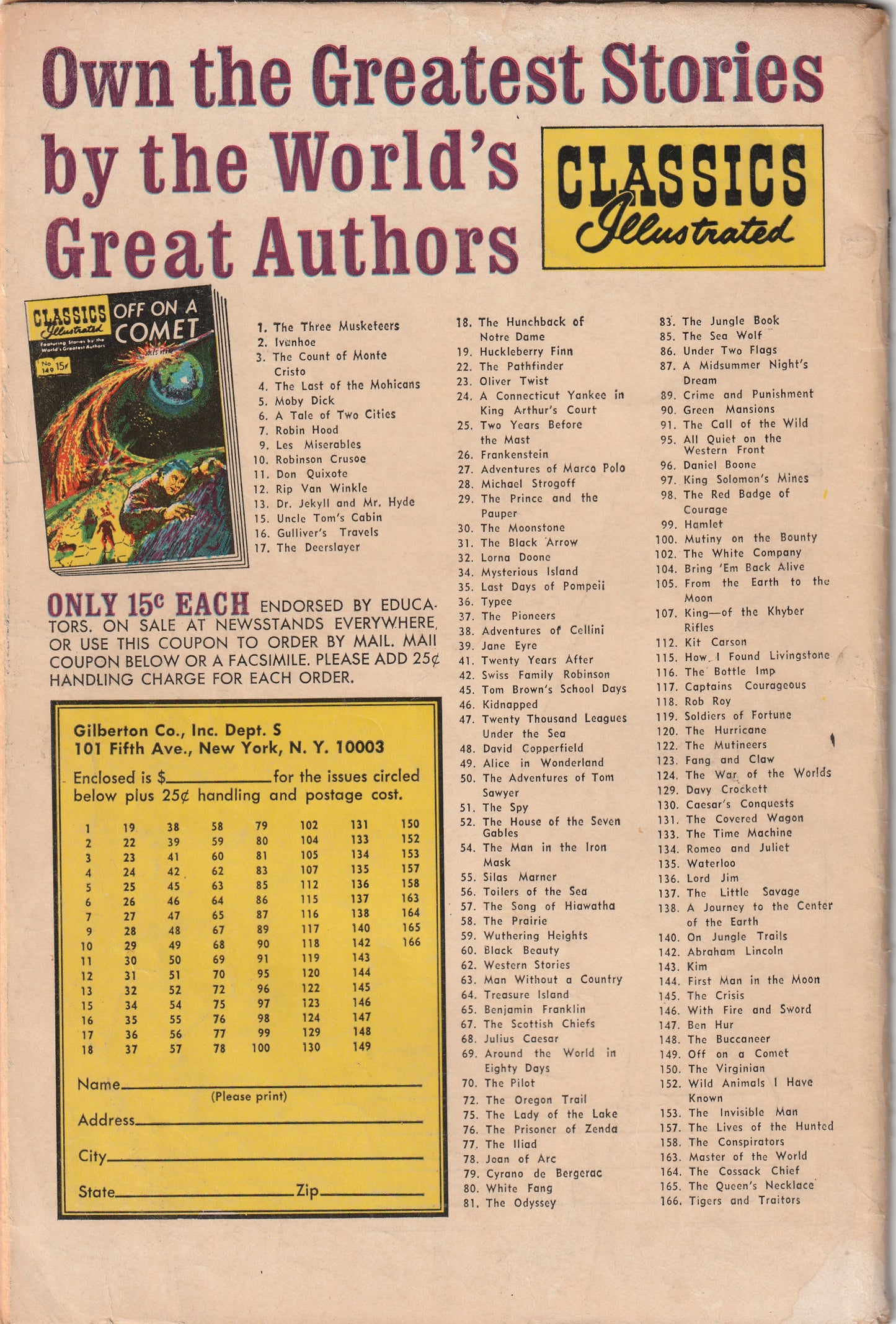 Classics Illustrated #1 - The Three Musketeers (1967)