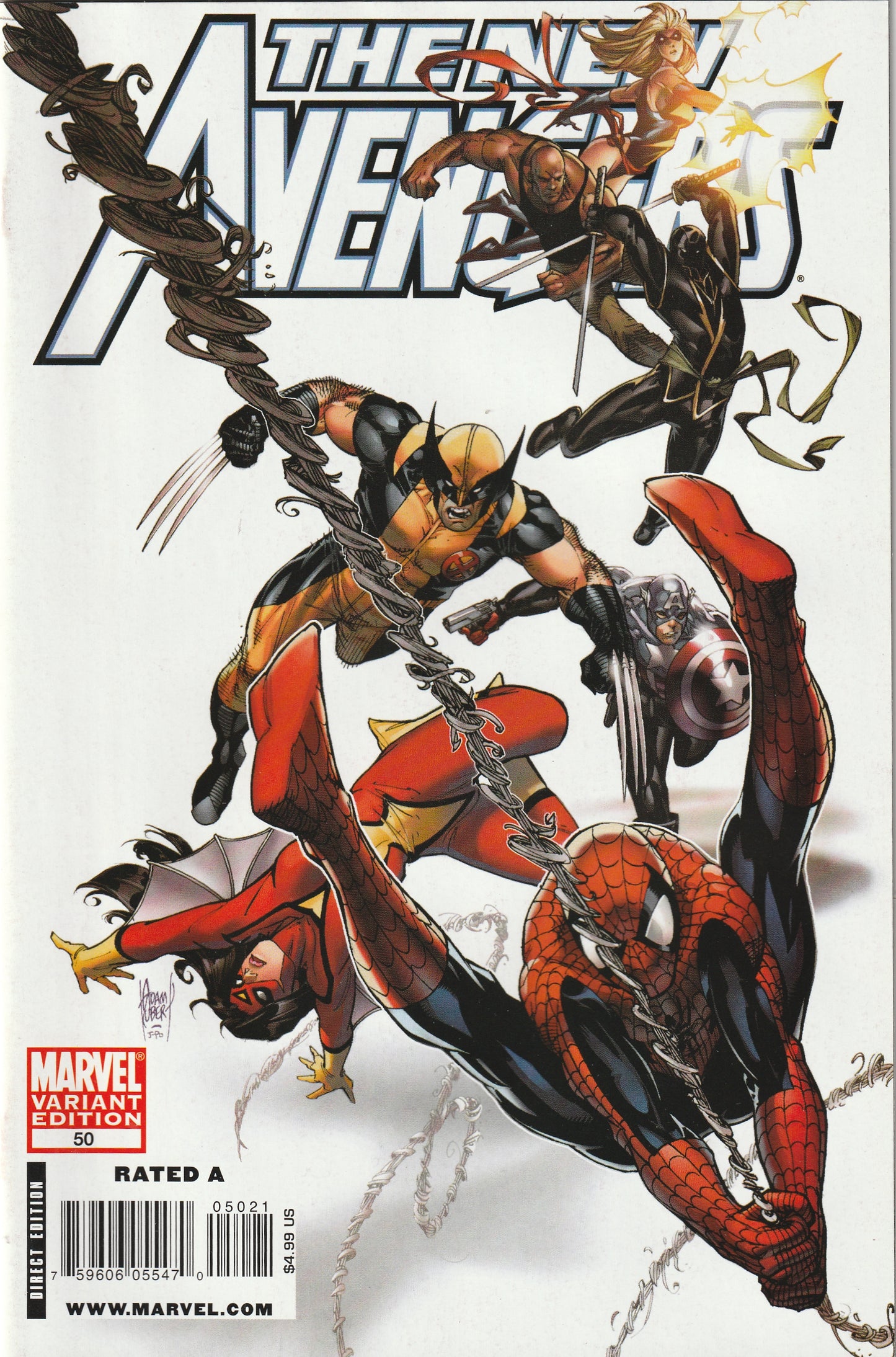 New Avengers #50 (2009) - Adam Kubert Variant Cover
