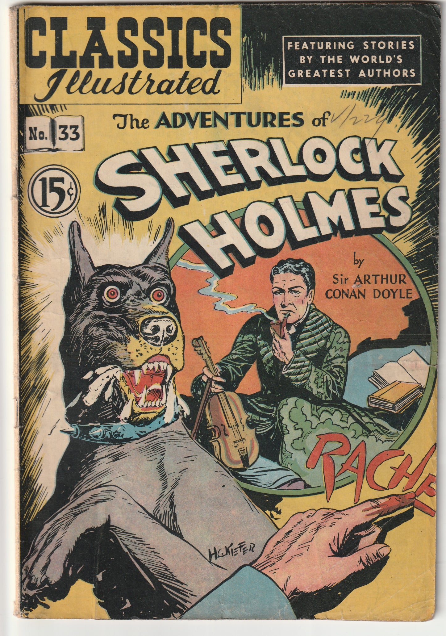 Classics Illustrated #33 - The Adventures of Sherlock Holmes (4th printing, 1950)