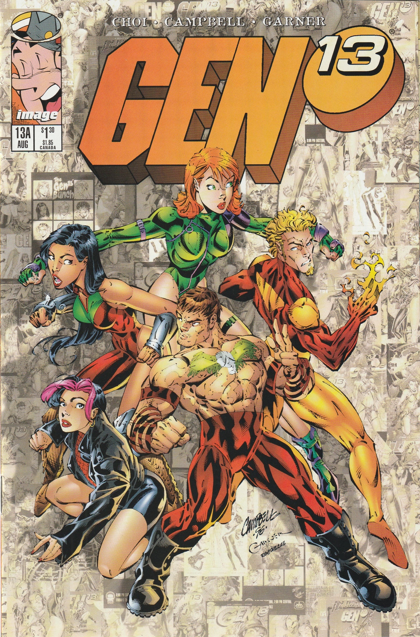 Gen 13 #13A (Volume 2, 1996) - J. Scott Campbell Cover