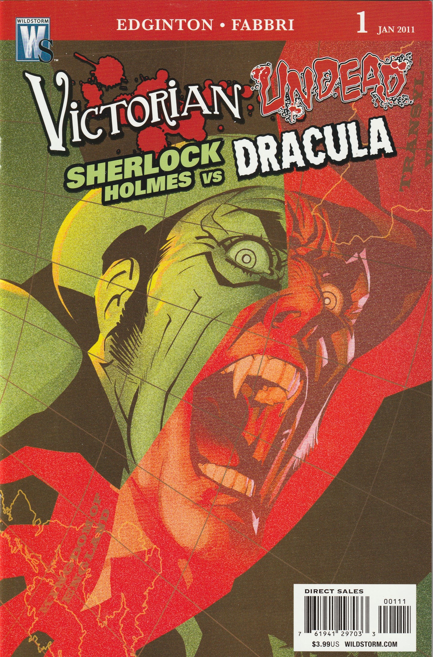 Victorian Undead: Sherlock Holmes vs Dracula (2010-2011) - 5 issue mini series + Bonus