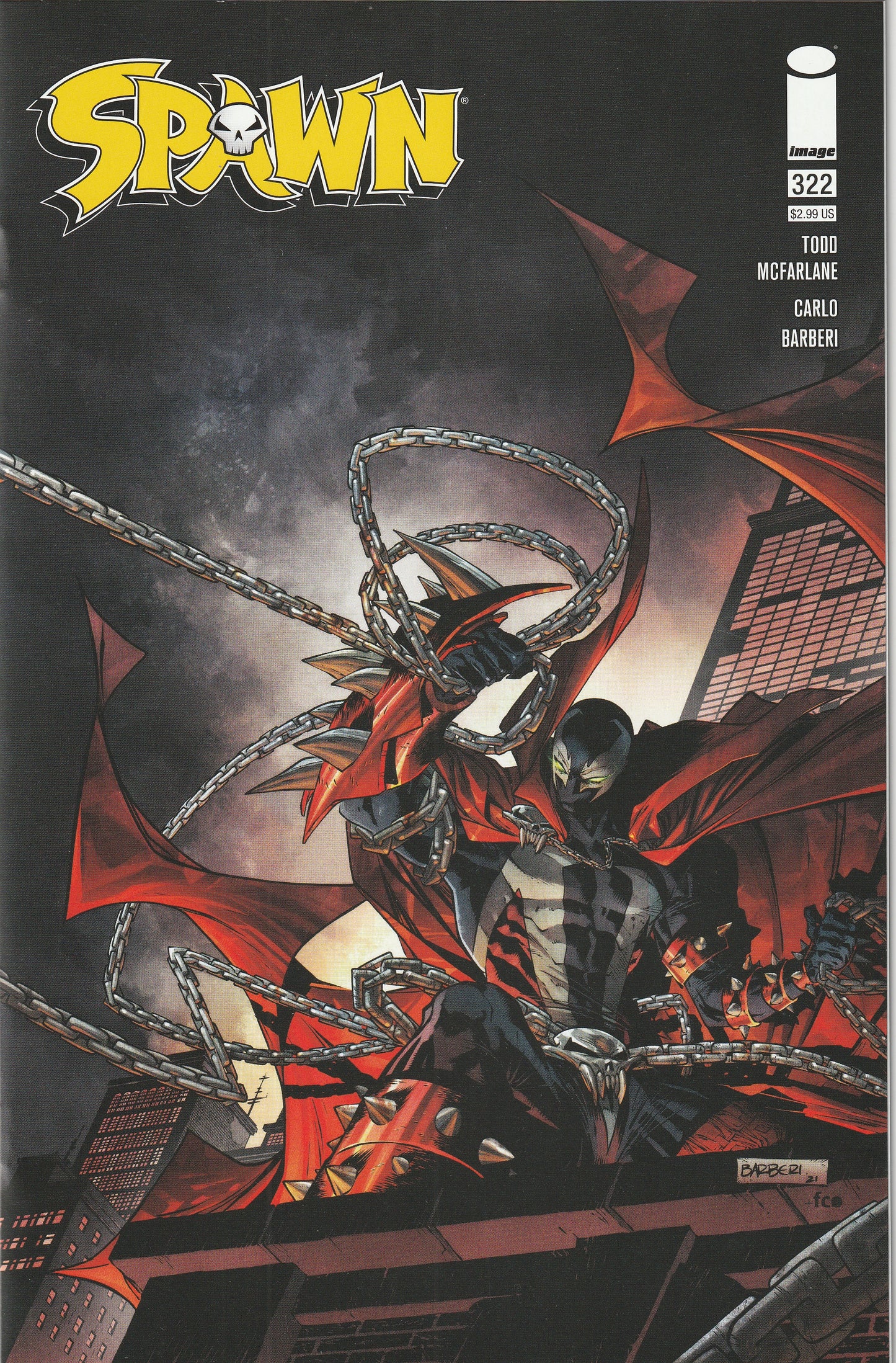 Spawn #322 (2021) - Cover C Carlo Barberi Variant Cover