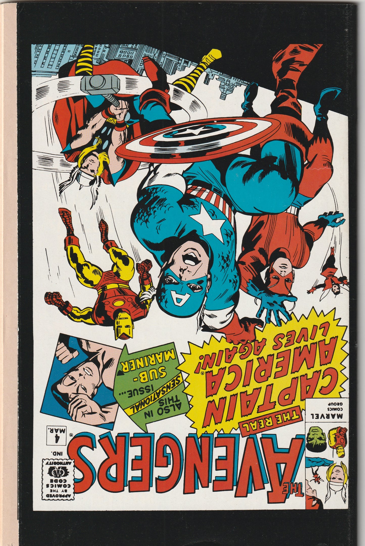 Captain America #400 (1992) - Triple size. Reprints Avengers
