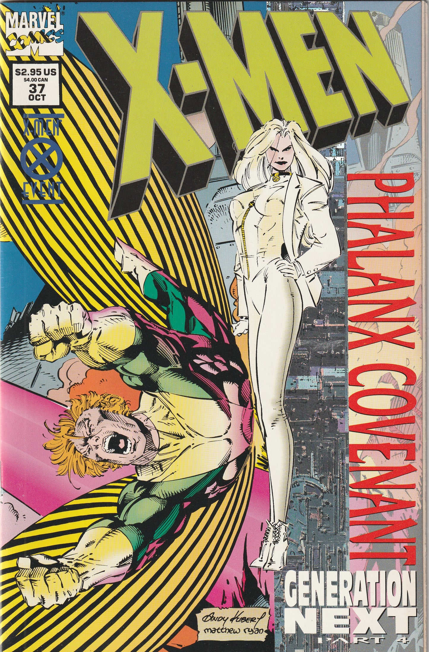 X-Men #37 (1994) - Holo-foil cover, 1st Appearance of Paige Guthrie as Husk