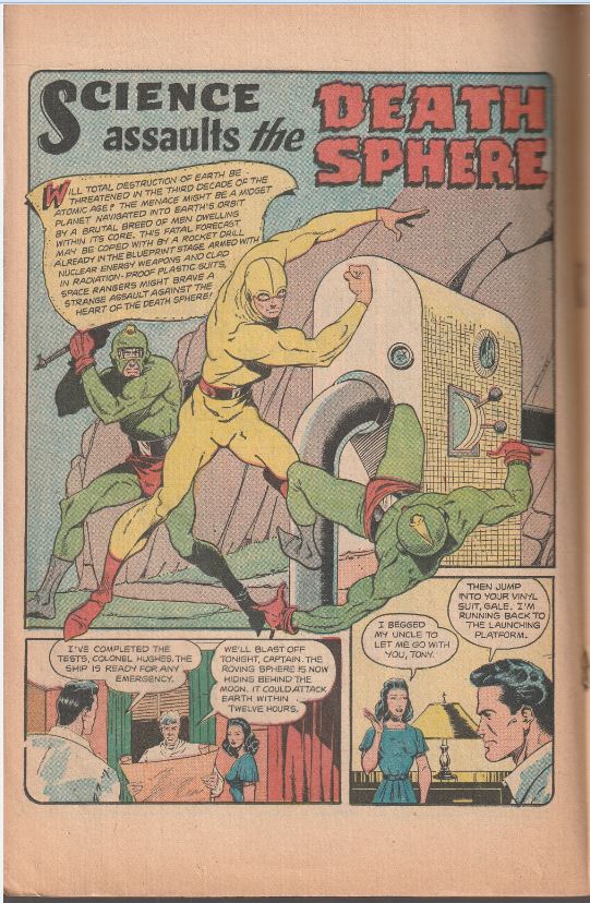 Atom-Age Combat #2 (1952) - Flying saucer story