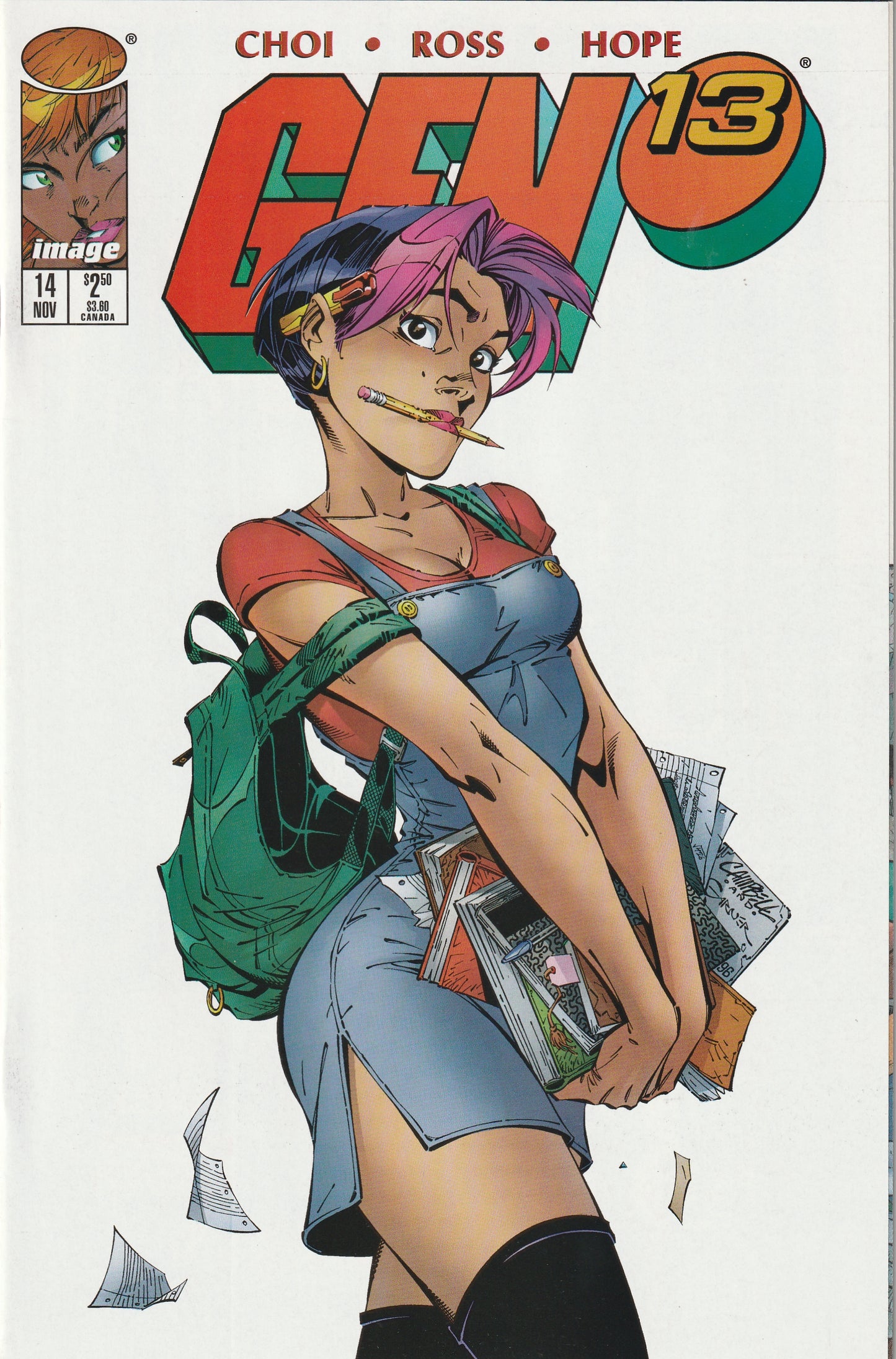 Gen 13 #14 (Volume 2, 1996) - J. Scott Campbell Cover