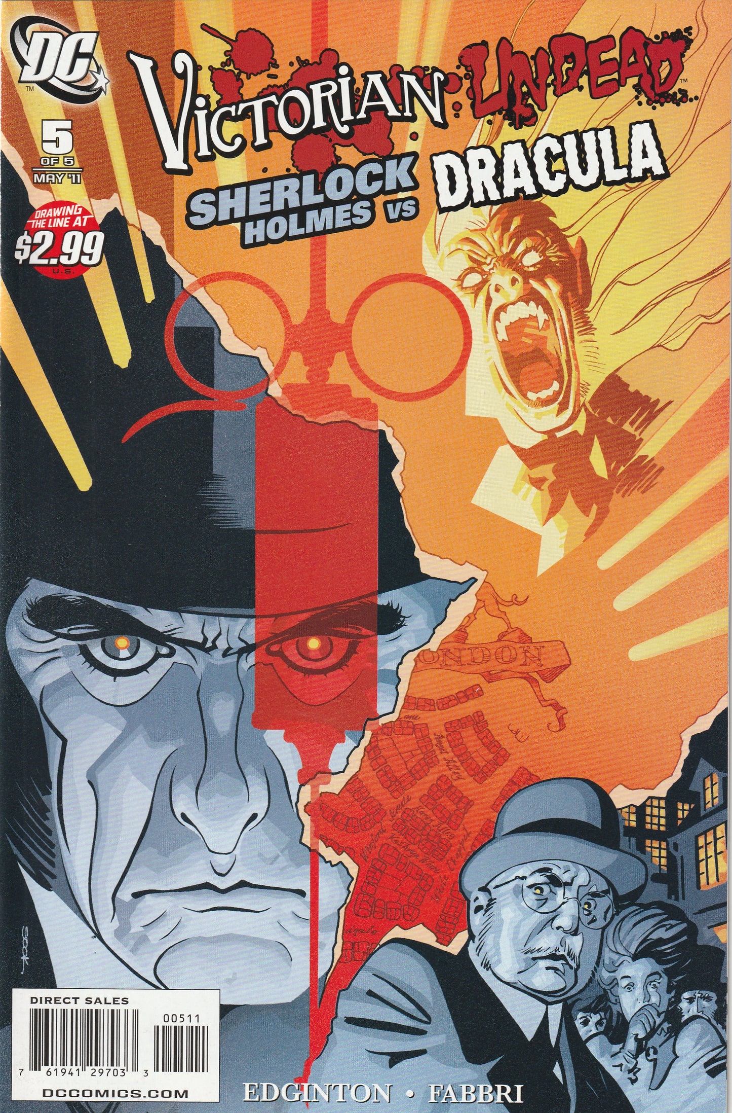 Victorian Undead: Sherlock Holmes vs Dracula (2010-2011) - 5 issue mini series + Bonus