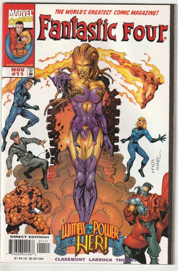 Fantastic Four #11 (1998) - Her changes to AYESHA