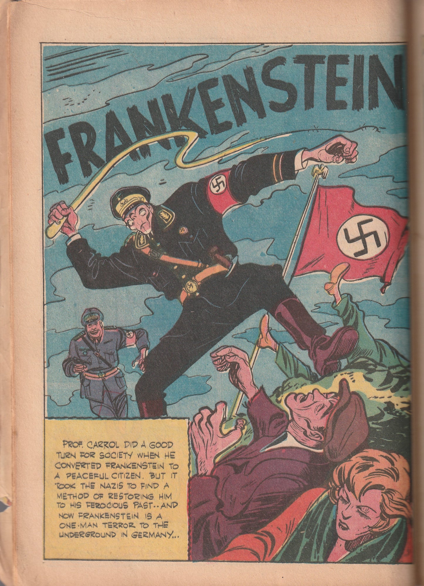 Prize Comics #40 / Vol 4 #4 (1944) - Nazi World War II cover